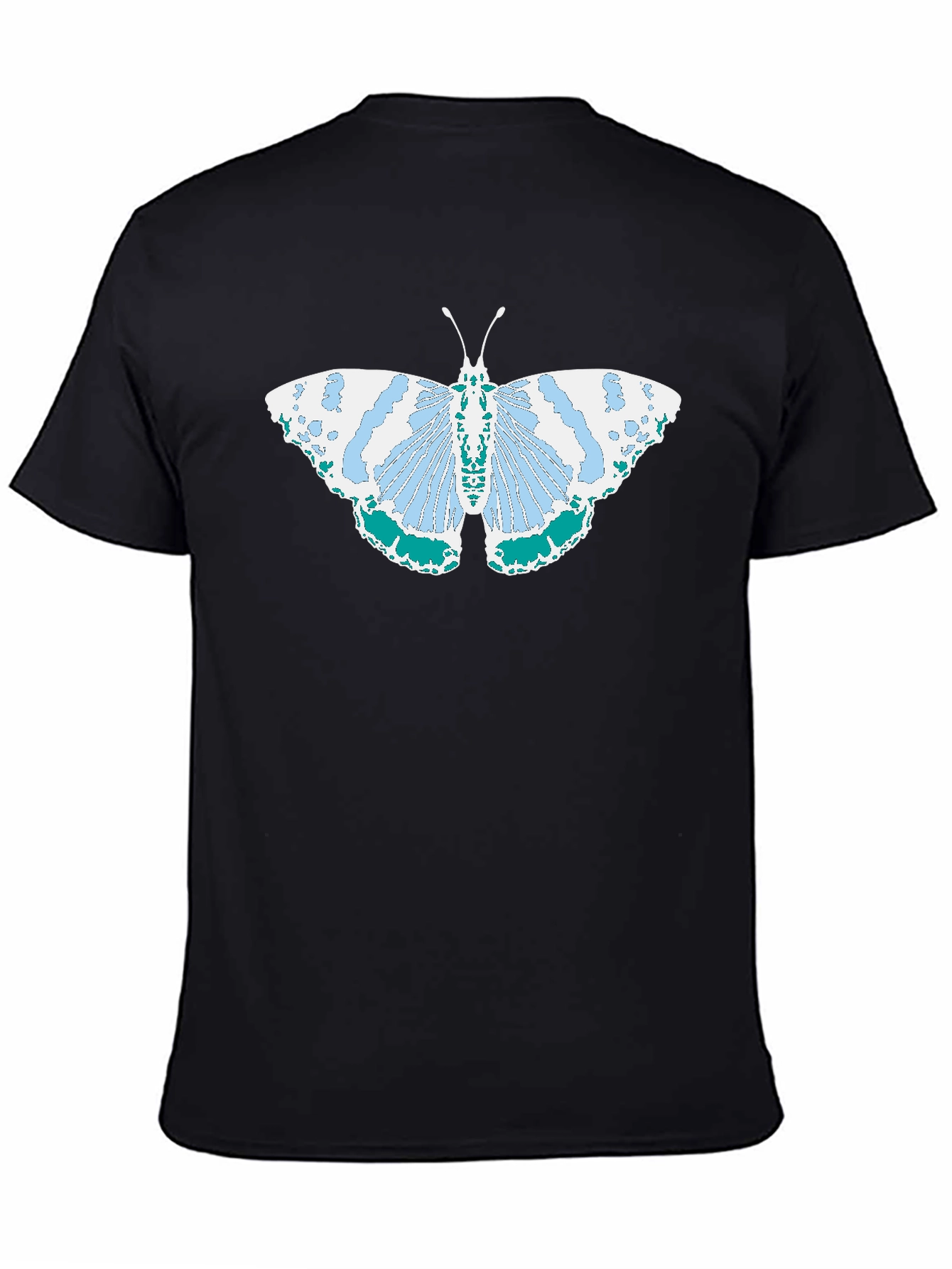 Butterfly Graphic Tee - Black Cotton Comfort