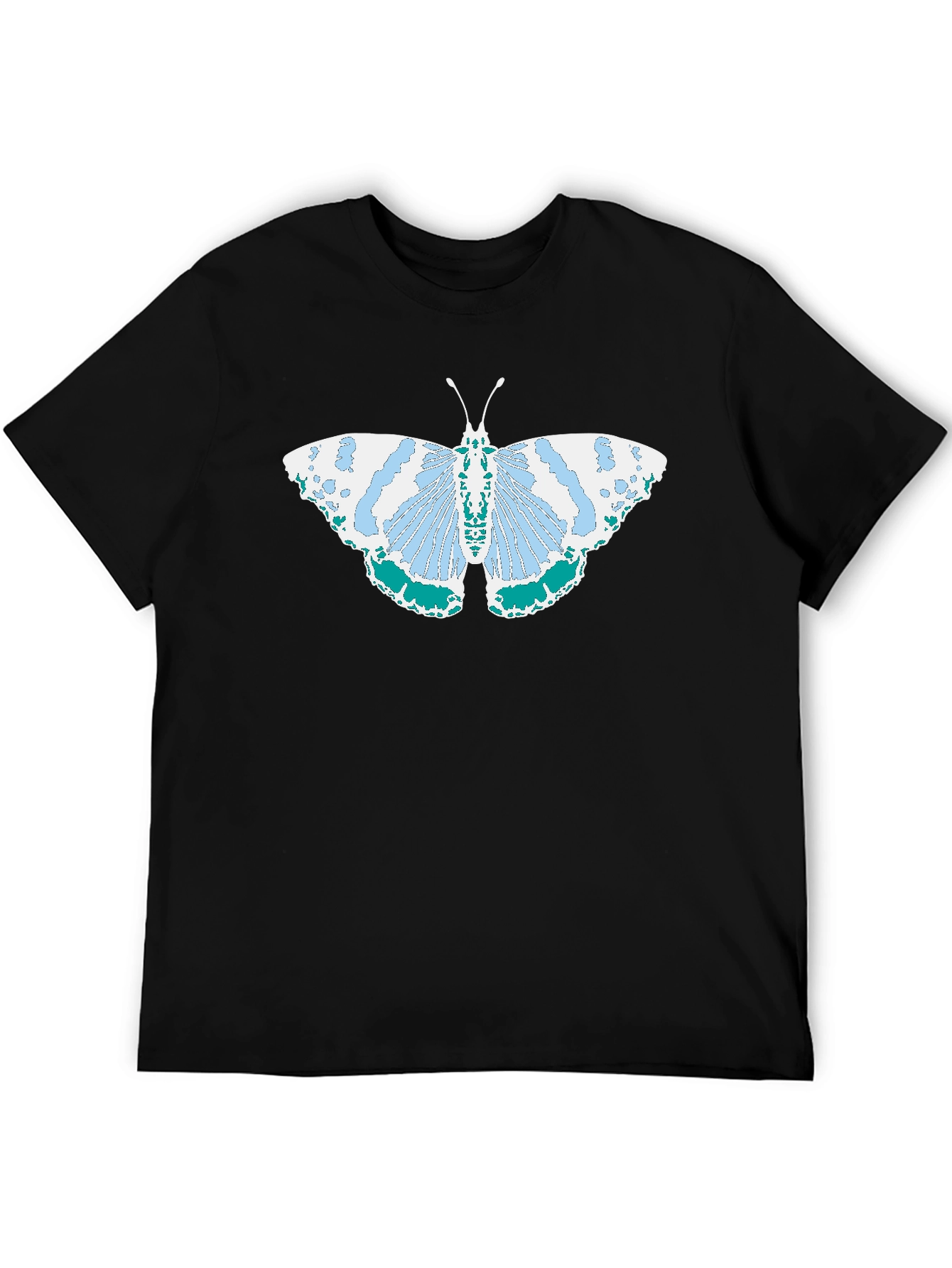 Butterfly Graphic Tee - Black Cotton Comfort