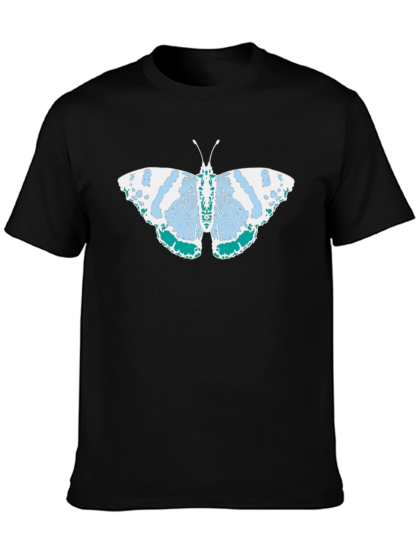 Butterfly Graphic Tee - Black Cotton Comfort