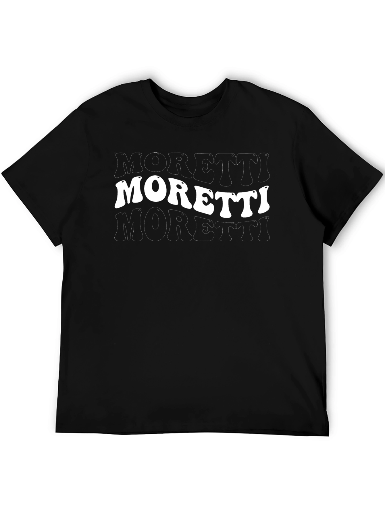 Moretti Graphic Tee - Retro Style Black T-Shirt
