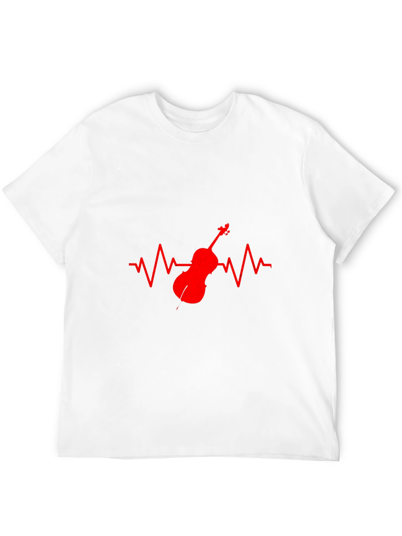 Music Heartbeat T-Shirt - Cello Design