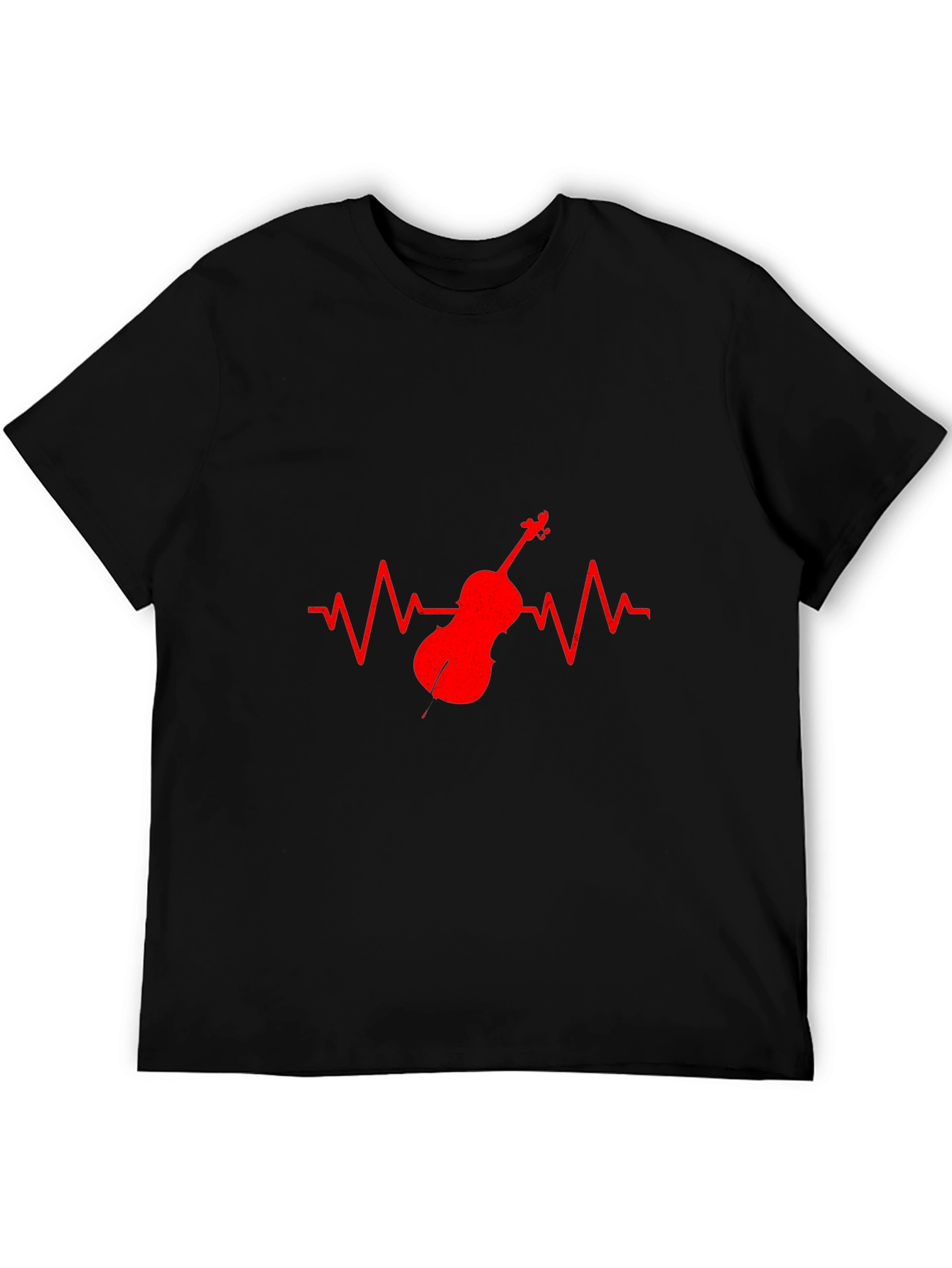 Music Heartbeat T-Shirt - Cello Design