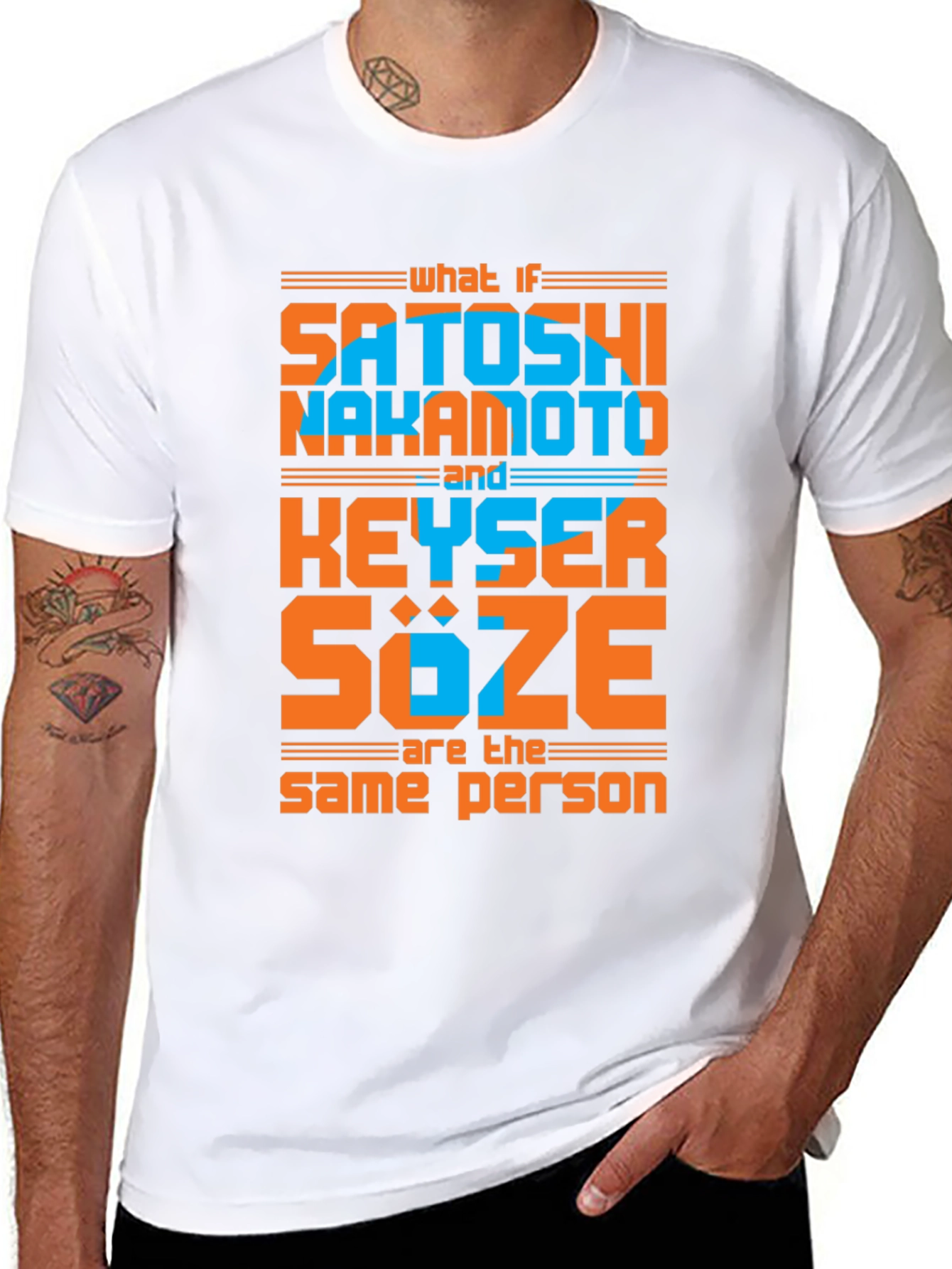 Satoshi Nakamoto & Keyser Soze Conspiracy T-Shirt
