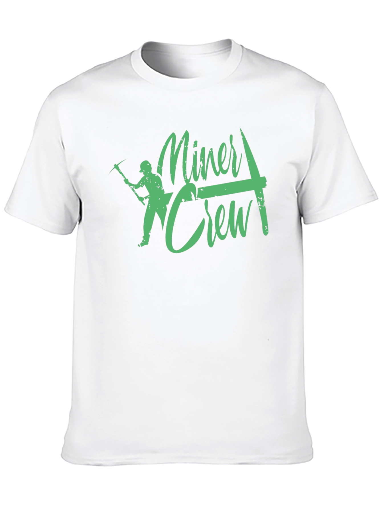 Miner Crew T-Shirt Black Graphic Tee