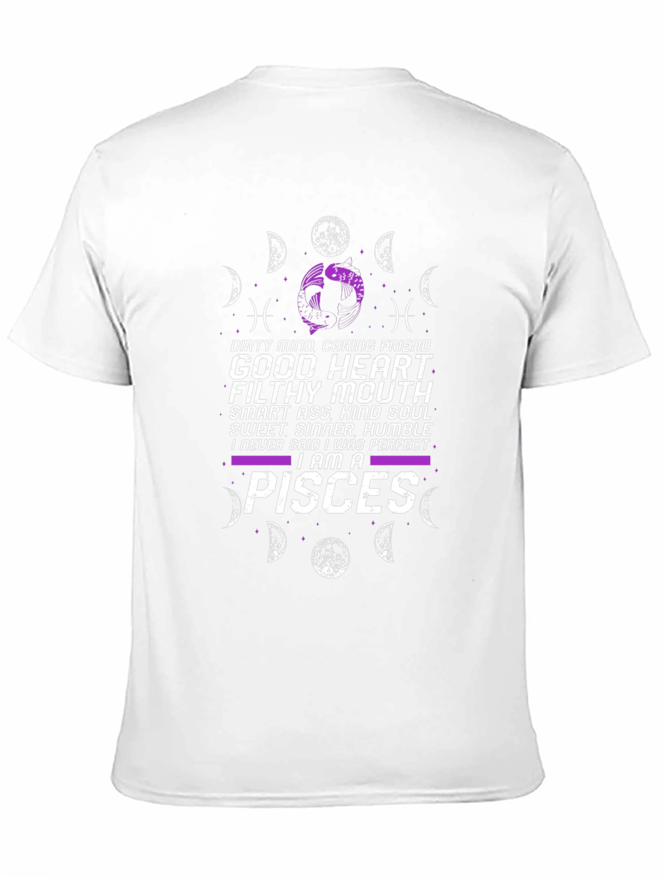 Pisces Zodiac T-Shirt: Good Heart Filthy Mouth
