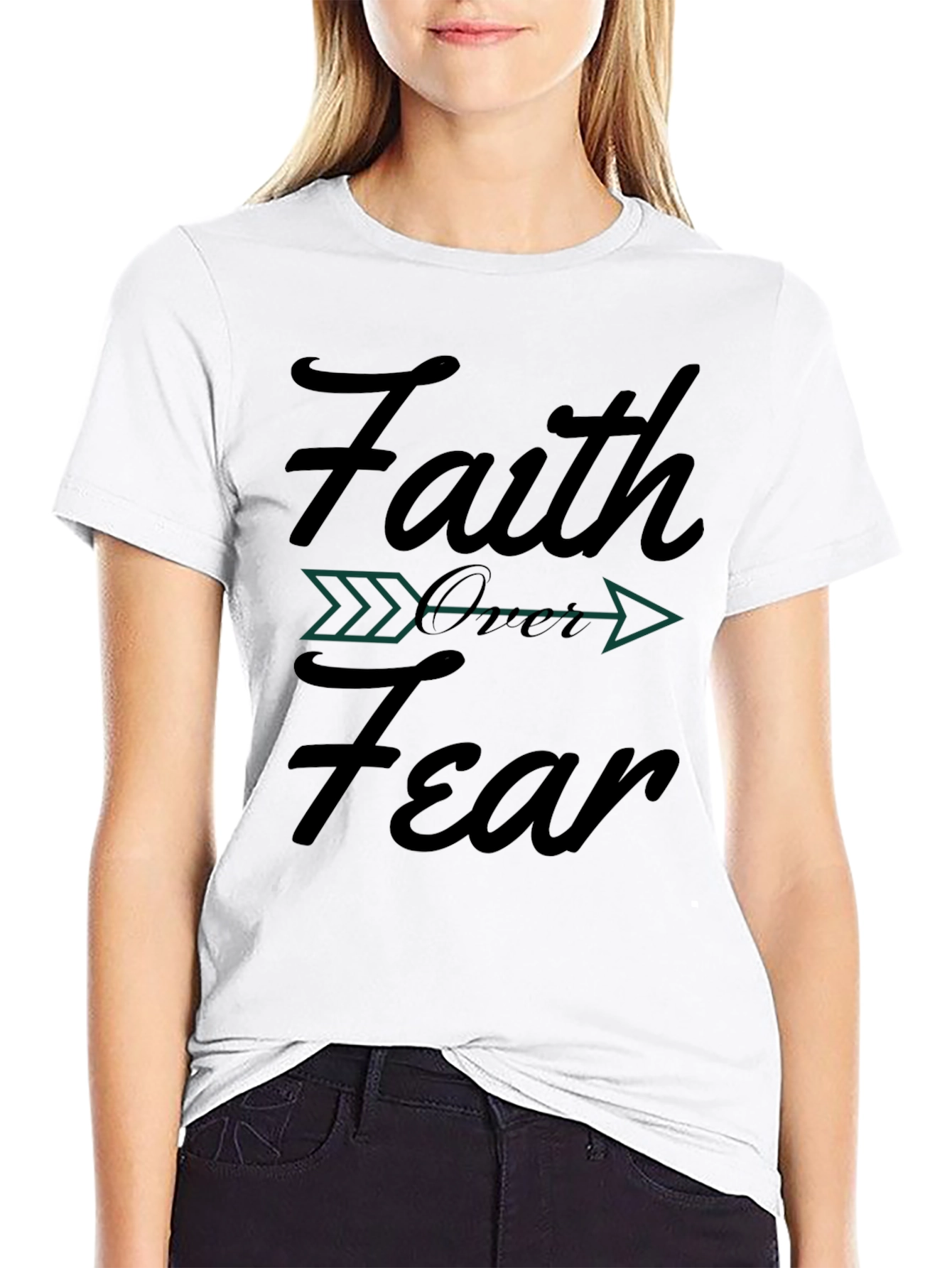 Faith Over Fear T-Shirt - Inspirational Graphic Tee