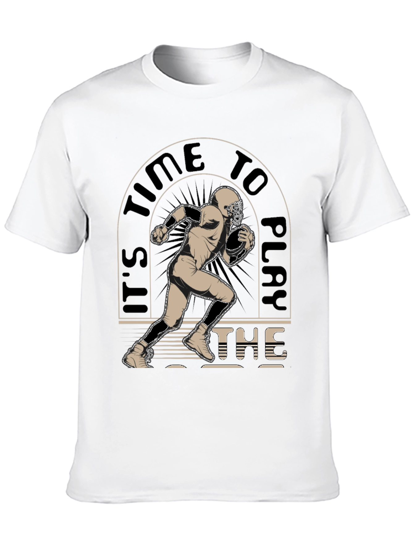 Its Time To Play the Game Black Graphic Tee