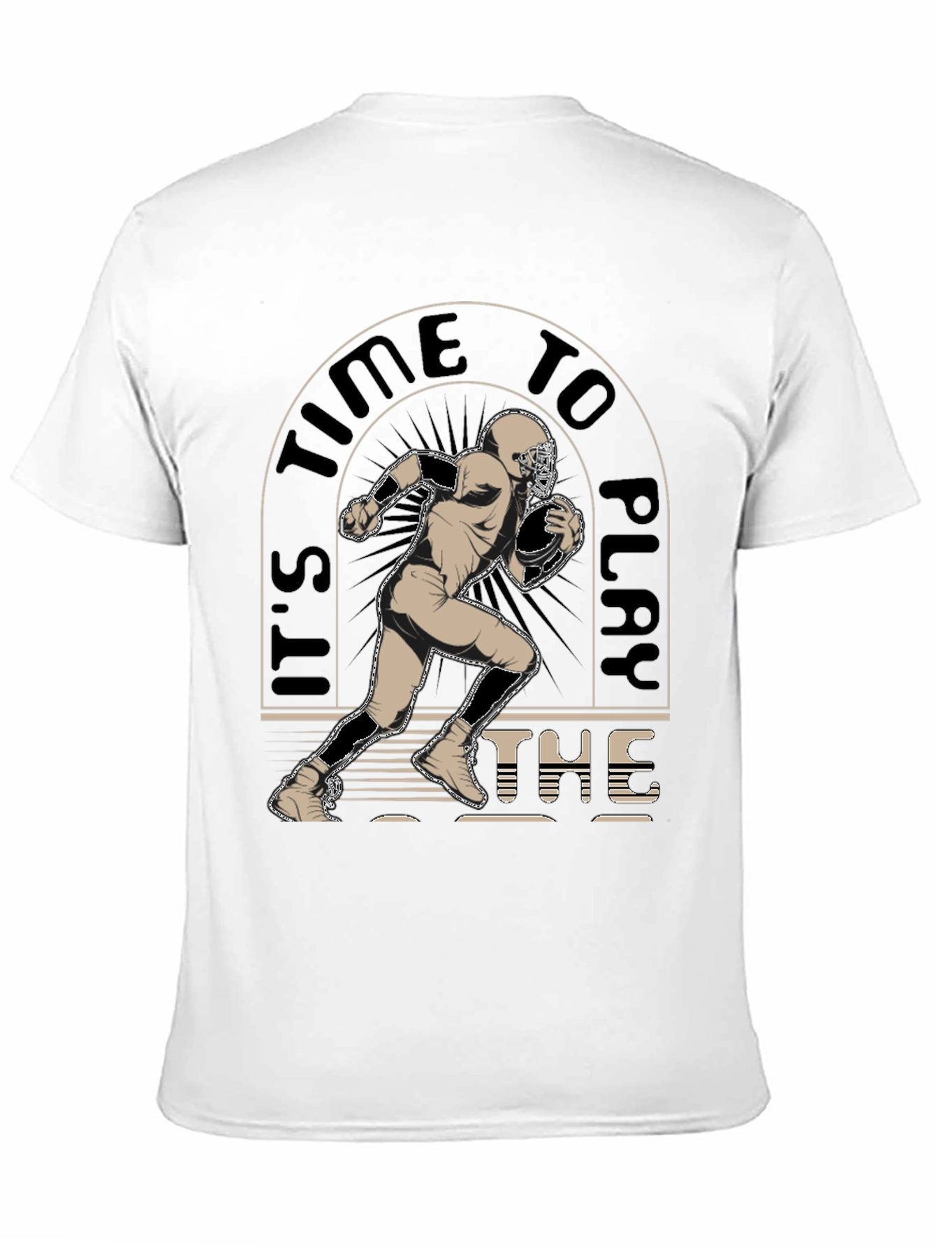 Its Time To Play the Game Black Graphic Tee