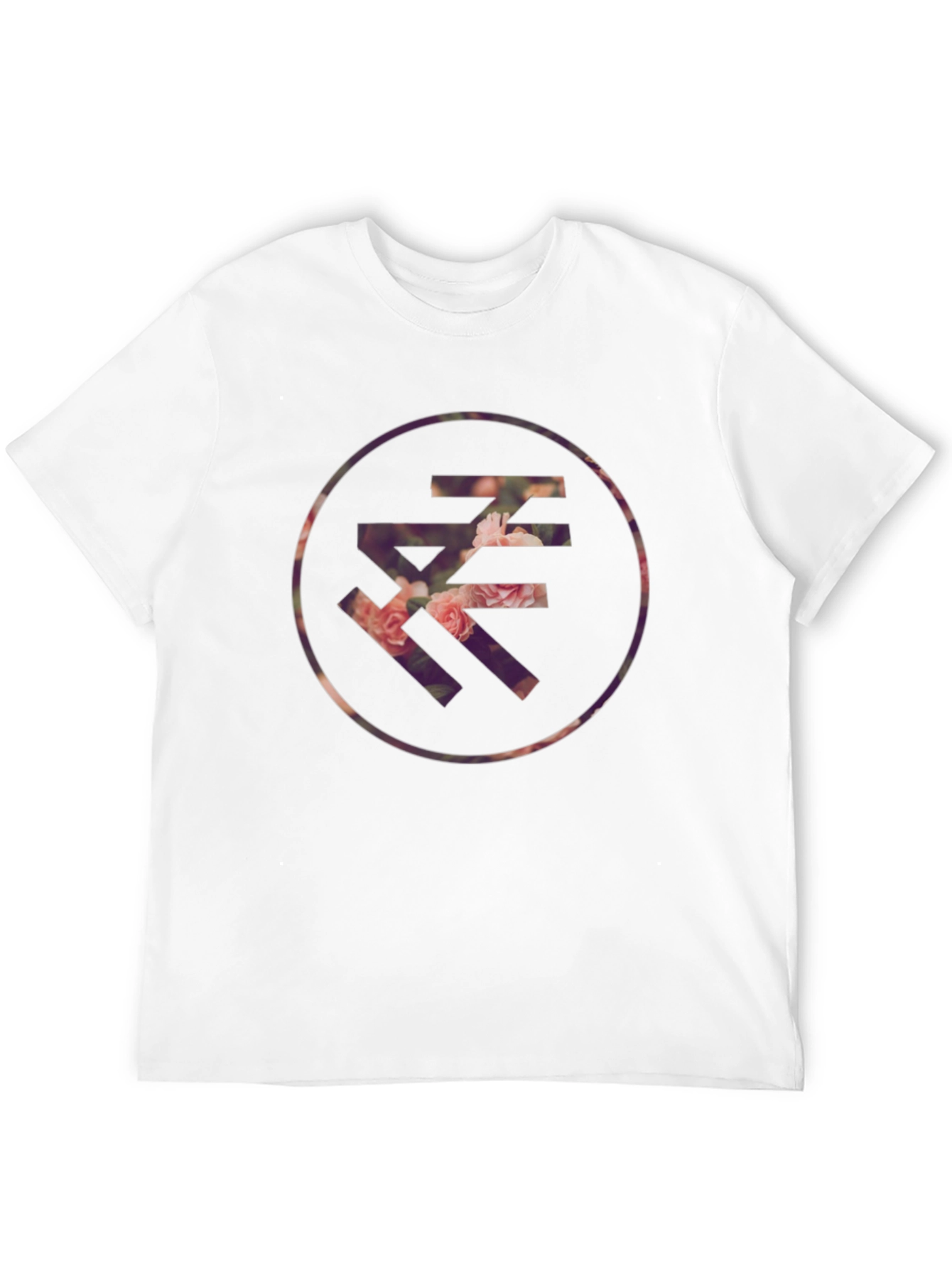 Floral Letter Graphic T-Shirt - Casual Style