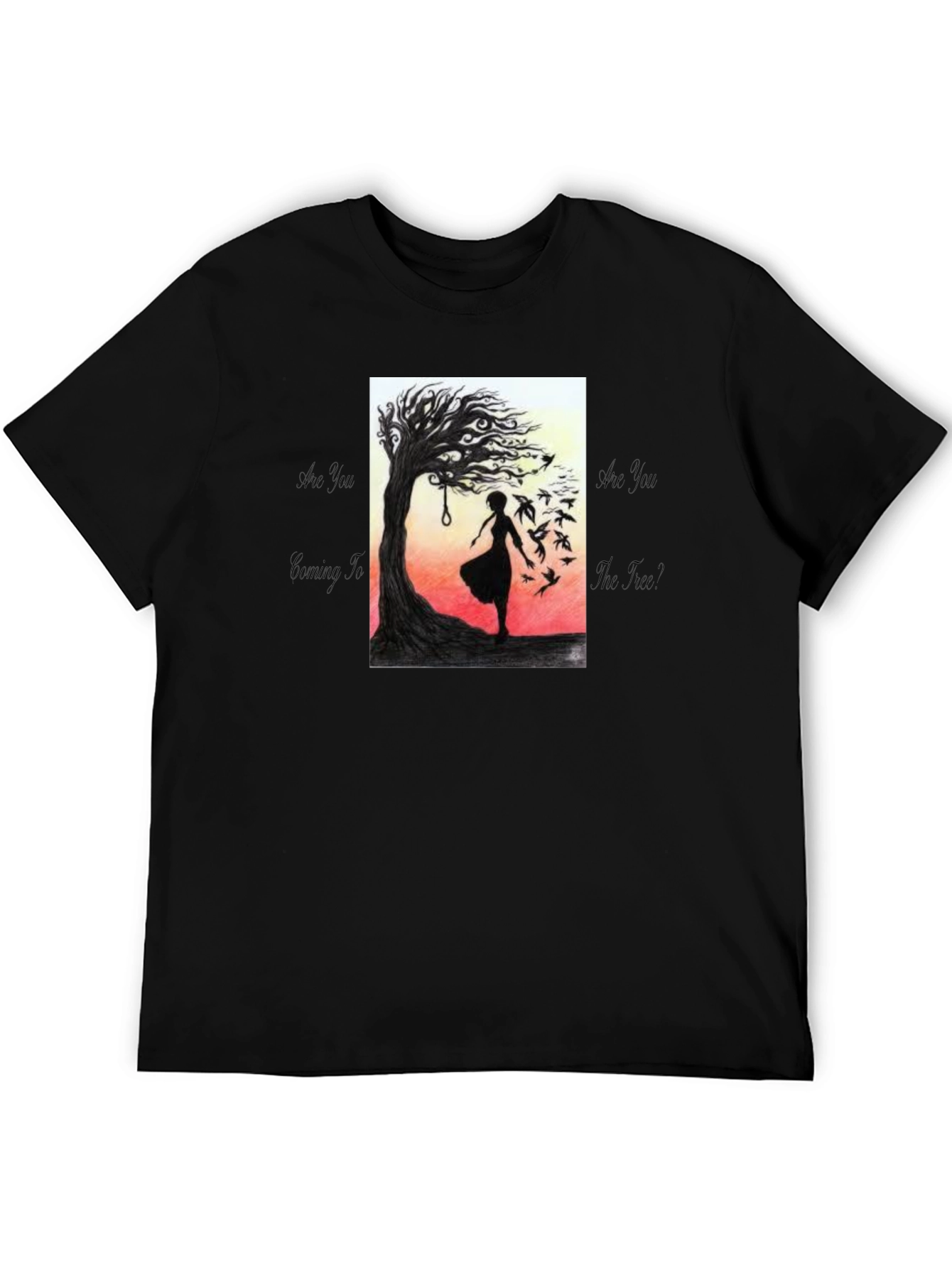 Silhouette Tree T-Shirt - Dark Art Tee