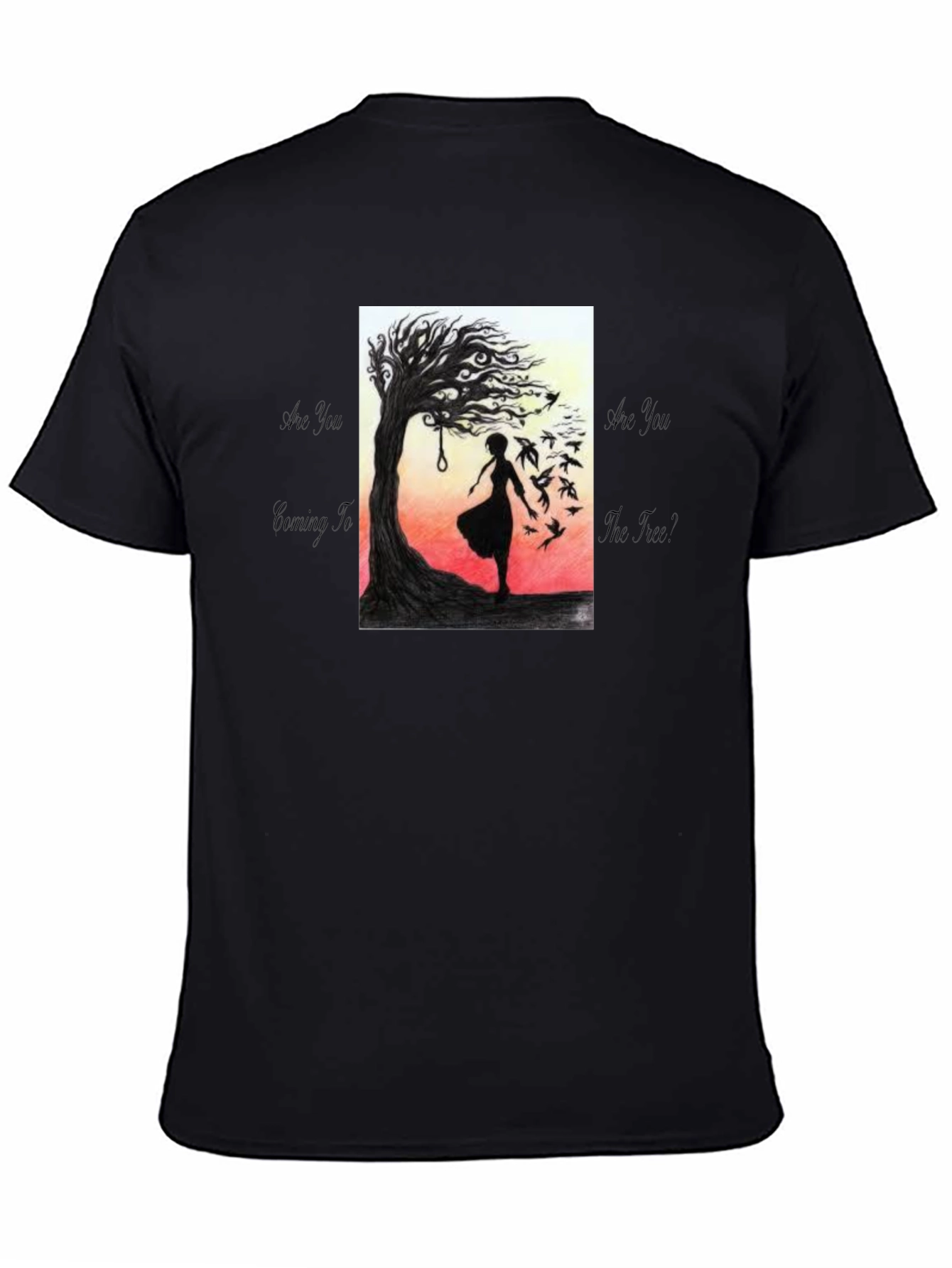 Silhouette Tree T-Shirt - Dark Art Tee