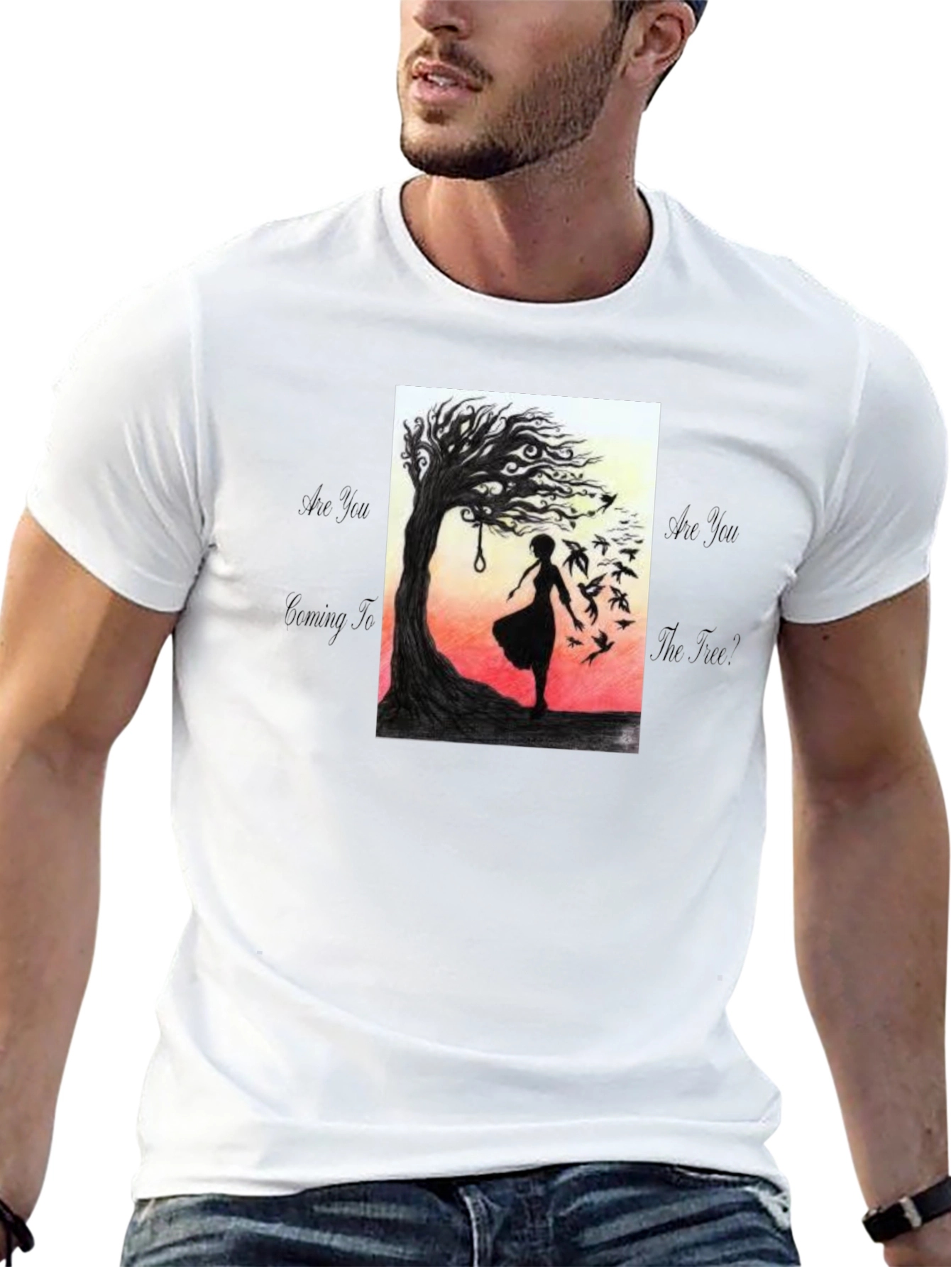 Silhouette Tree T-Shirt - Dark Art Tee