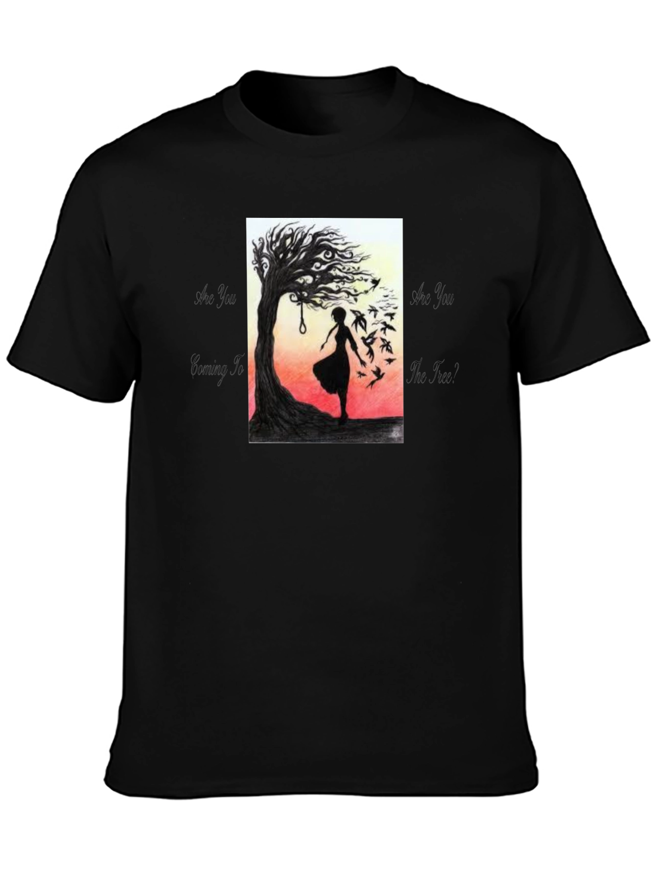 Silhouette Tree T-Shirt - Dark Art Tee