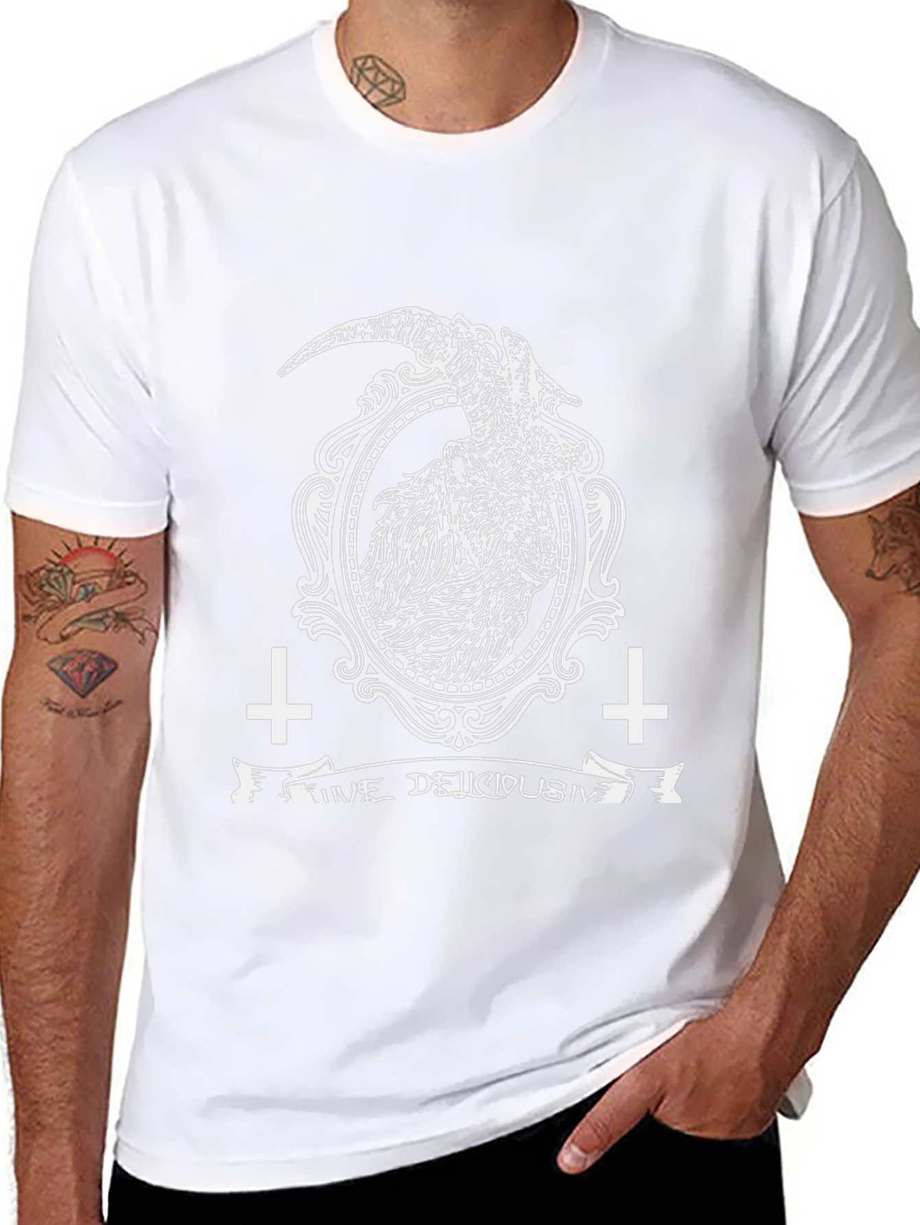 Occult Goat Graphic Tee - Delicious Sin
