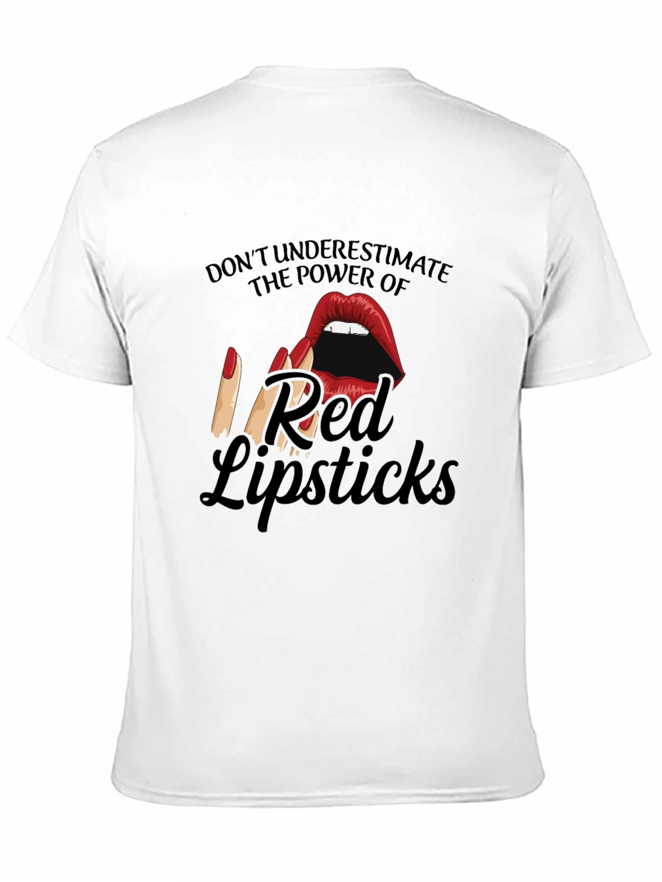 Red Lipstick Power T-Shirt - Bold Graphic Tee