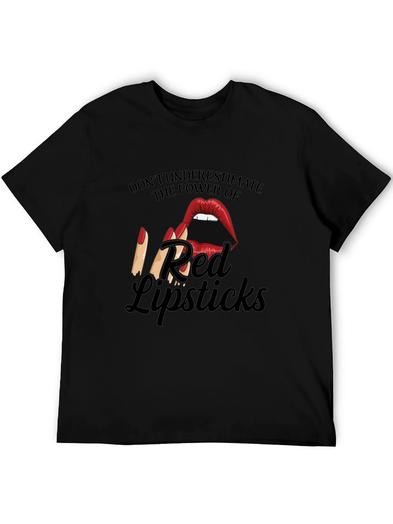 Red Lipstick Power T-Shirt - Bold Graphic Tee