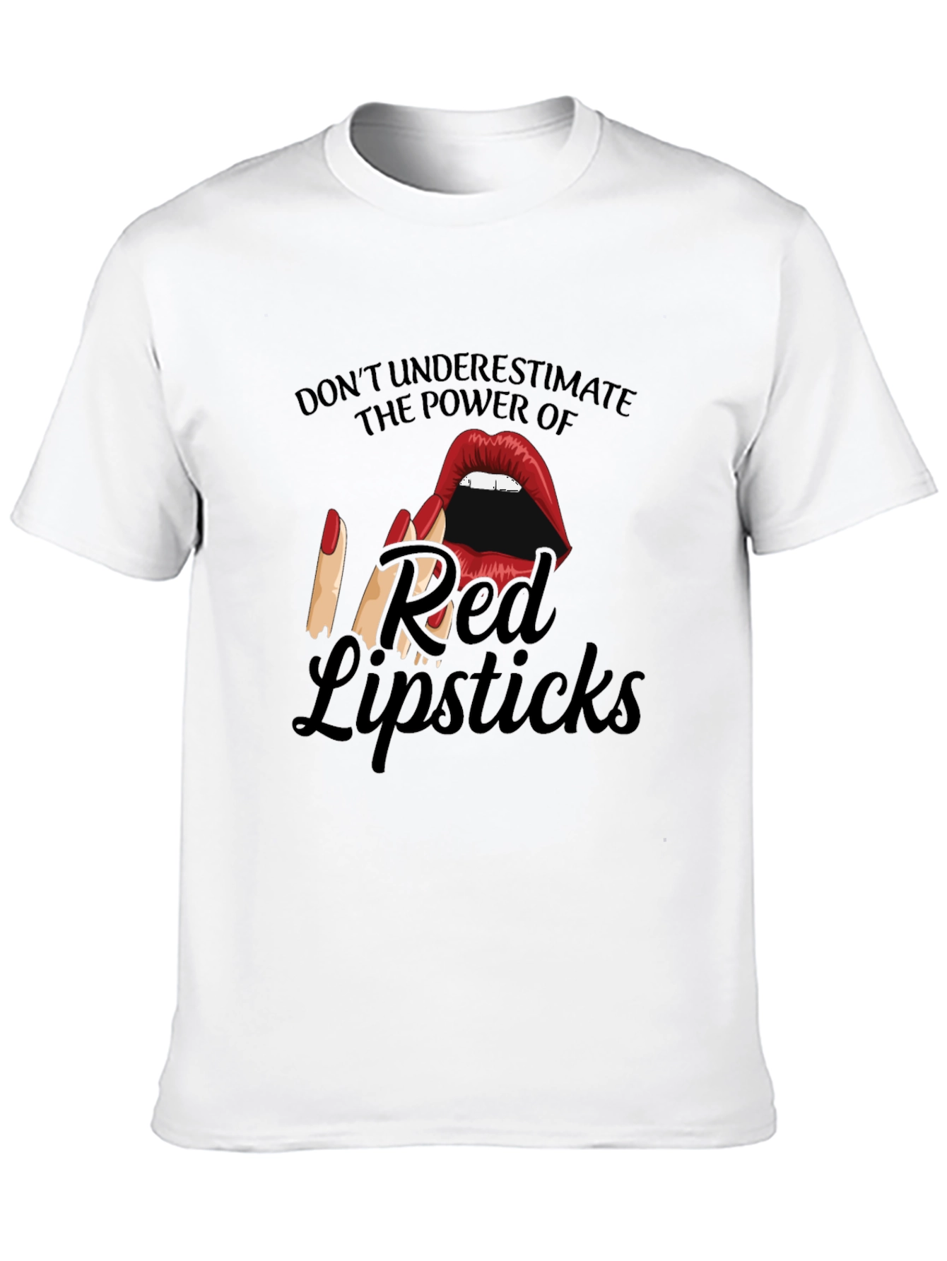 Red Lipstick Power T-Shirt - Bold Graphic Tee