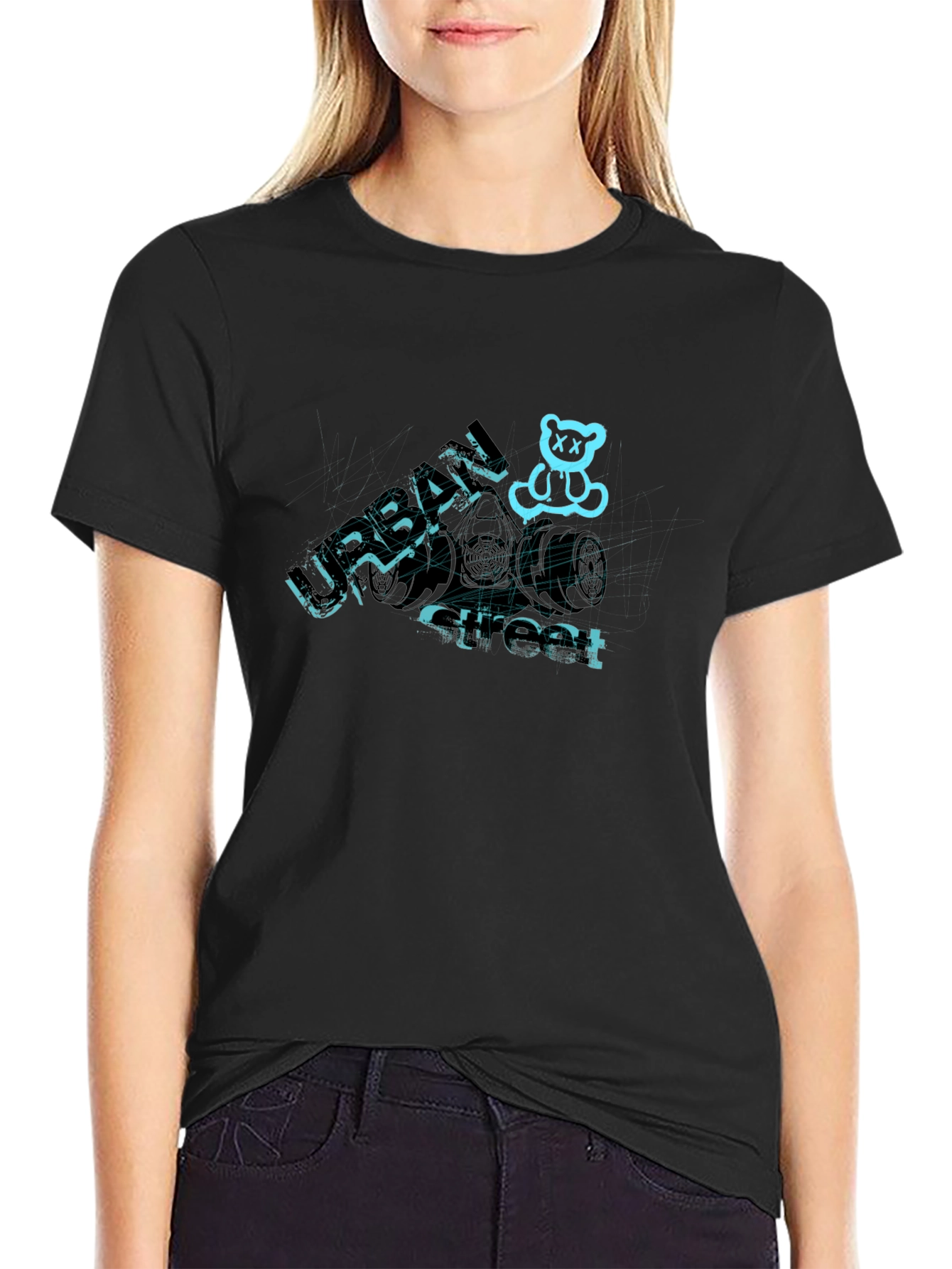 Urban Street Bear T-Shirt - Cool Graphic Tee