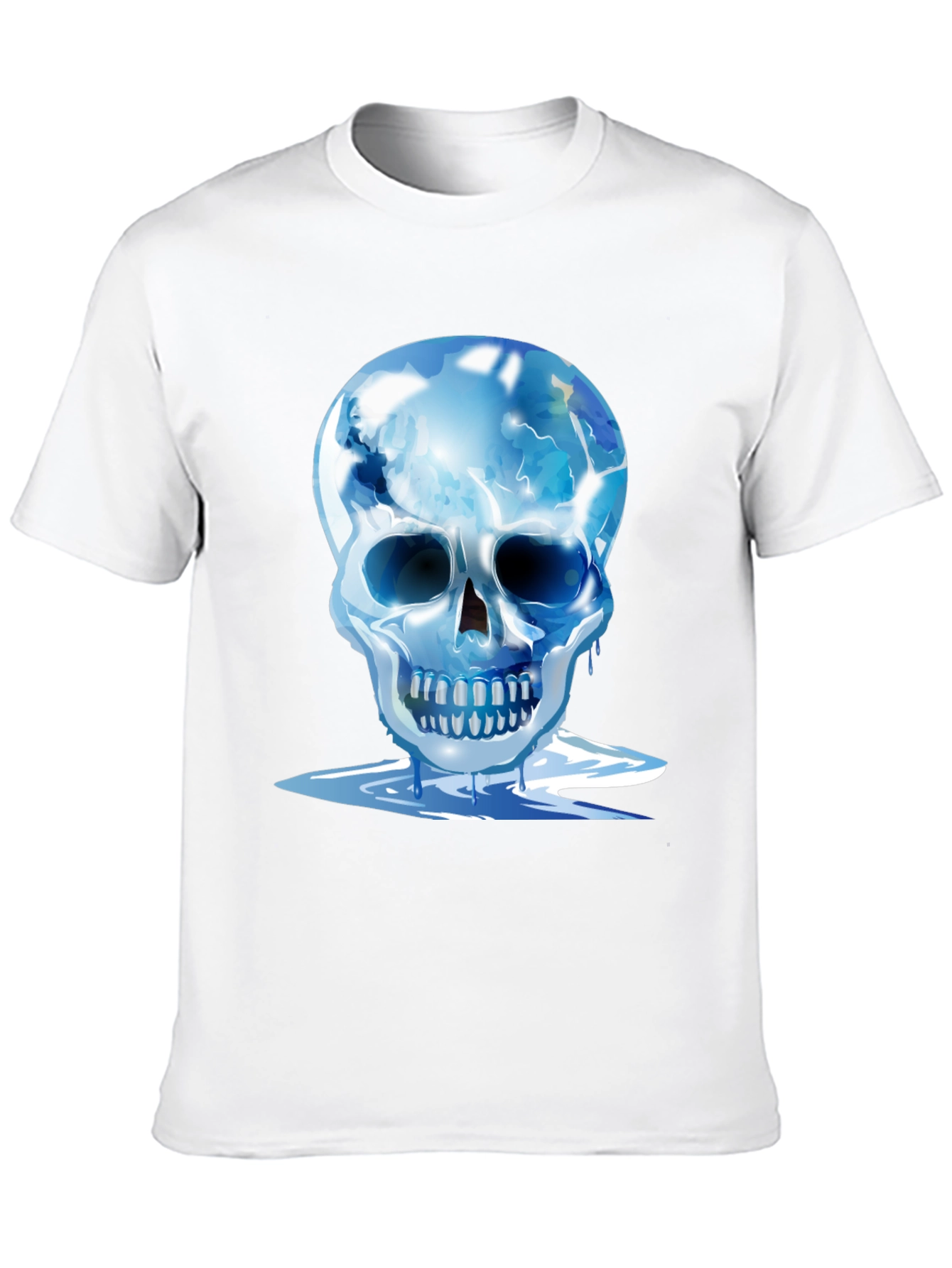 Icy Skull Graphic Tee - Mens Black T-Shirt