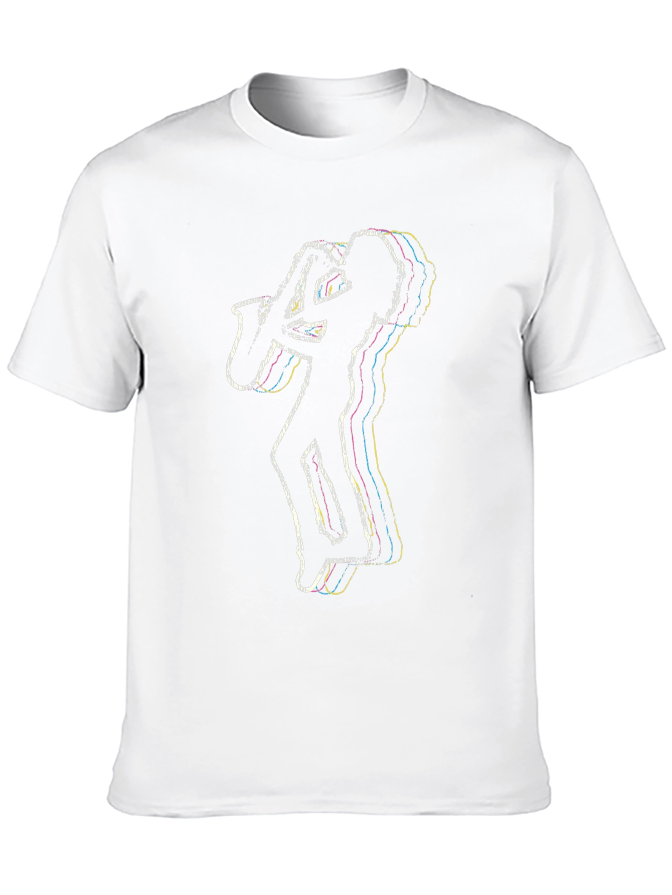 Saxophone Player Graphic Tee - Classic Black