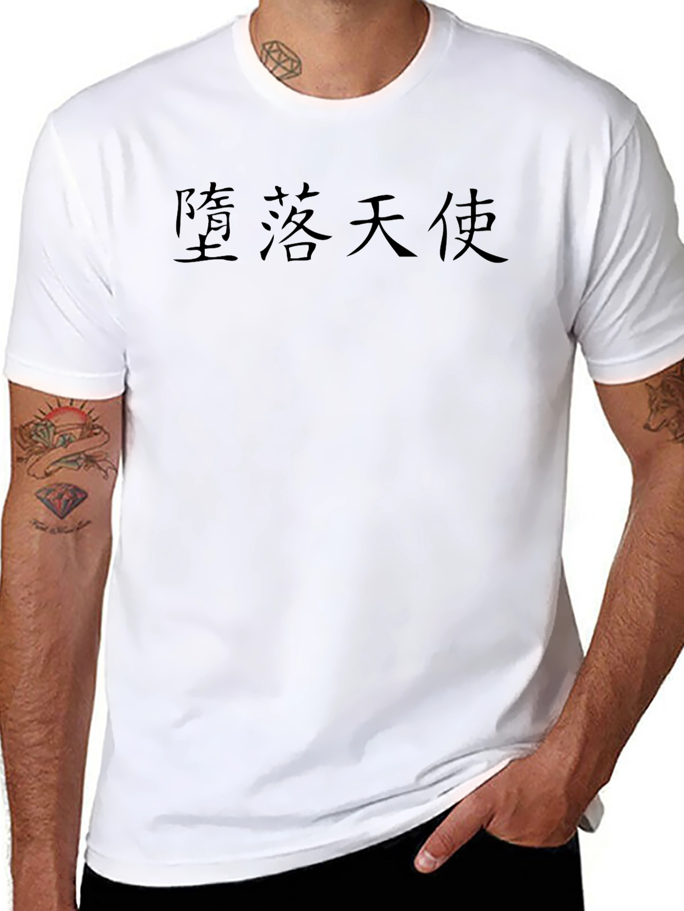 Fallen Angel Kanji Black T-Shirt