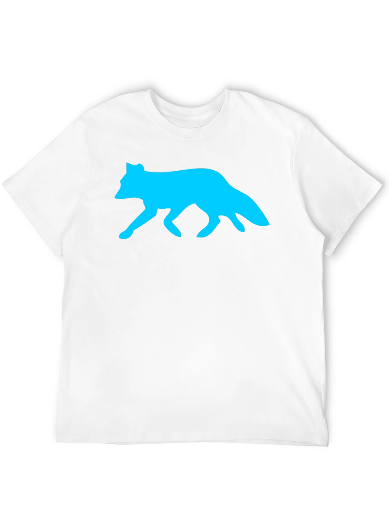 Fox Silhouette Graphic Tee - Cool Animal Print Shirt