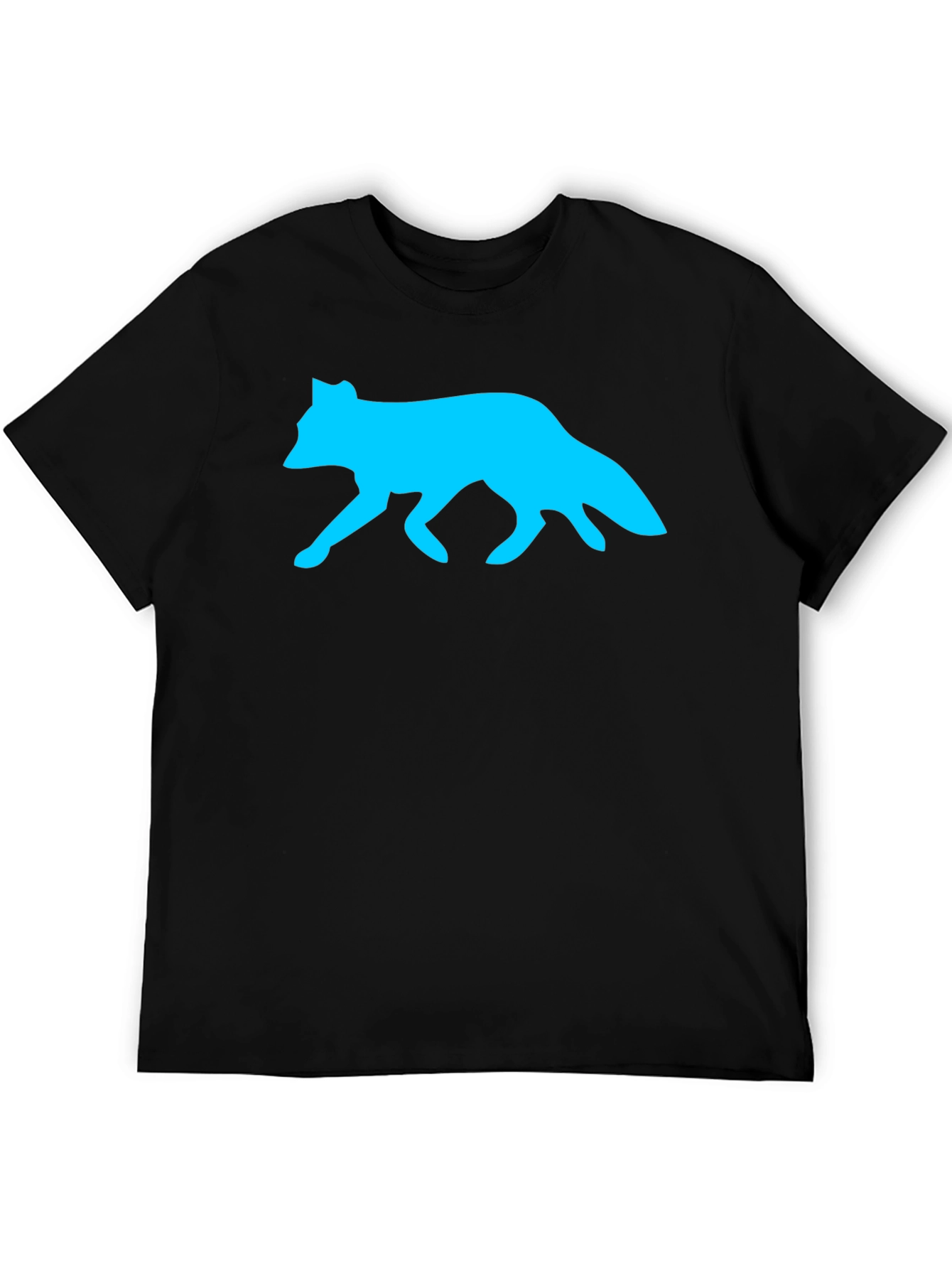 Fox Silhouette Graphic Tee - Cool Animal Print Shirt