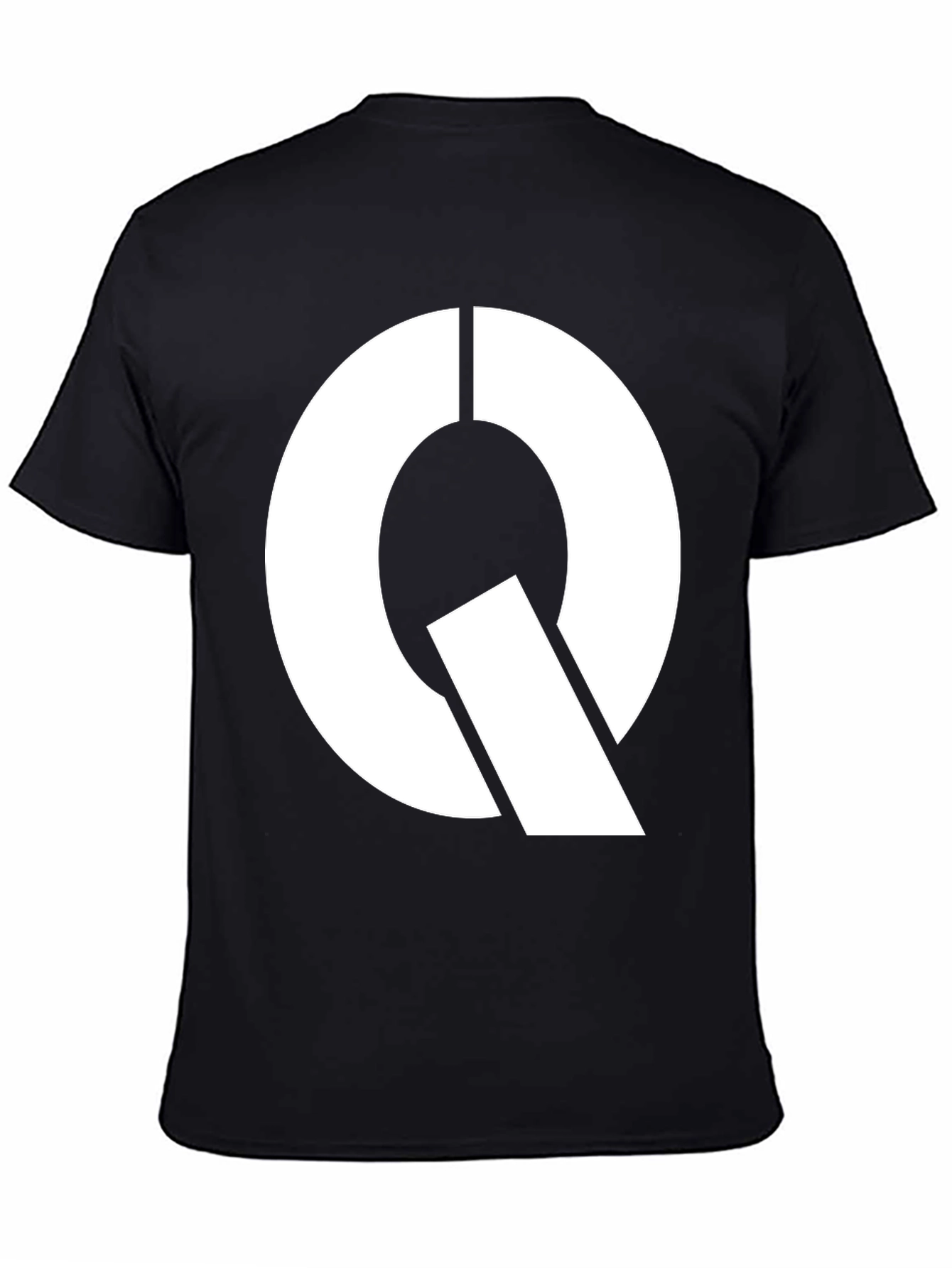 Modern Q Graphic Black T-Shirt