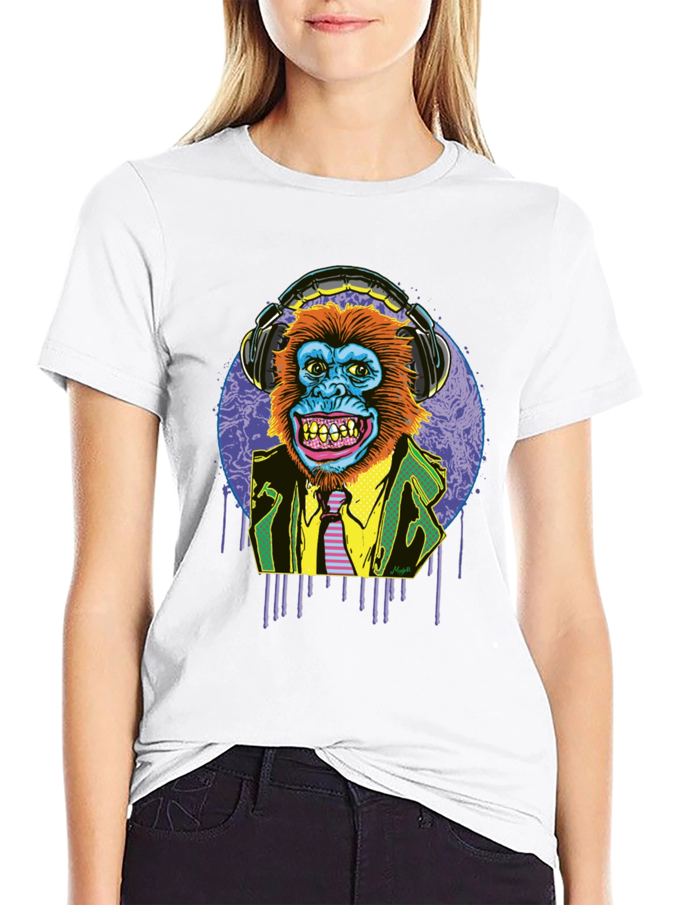 Funky Monkey Graphic T-Shirt - DJ Ape Design