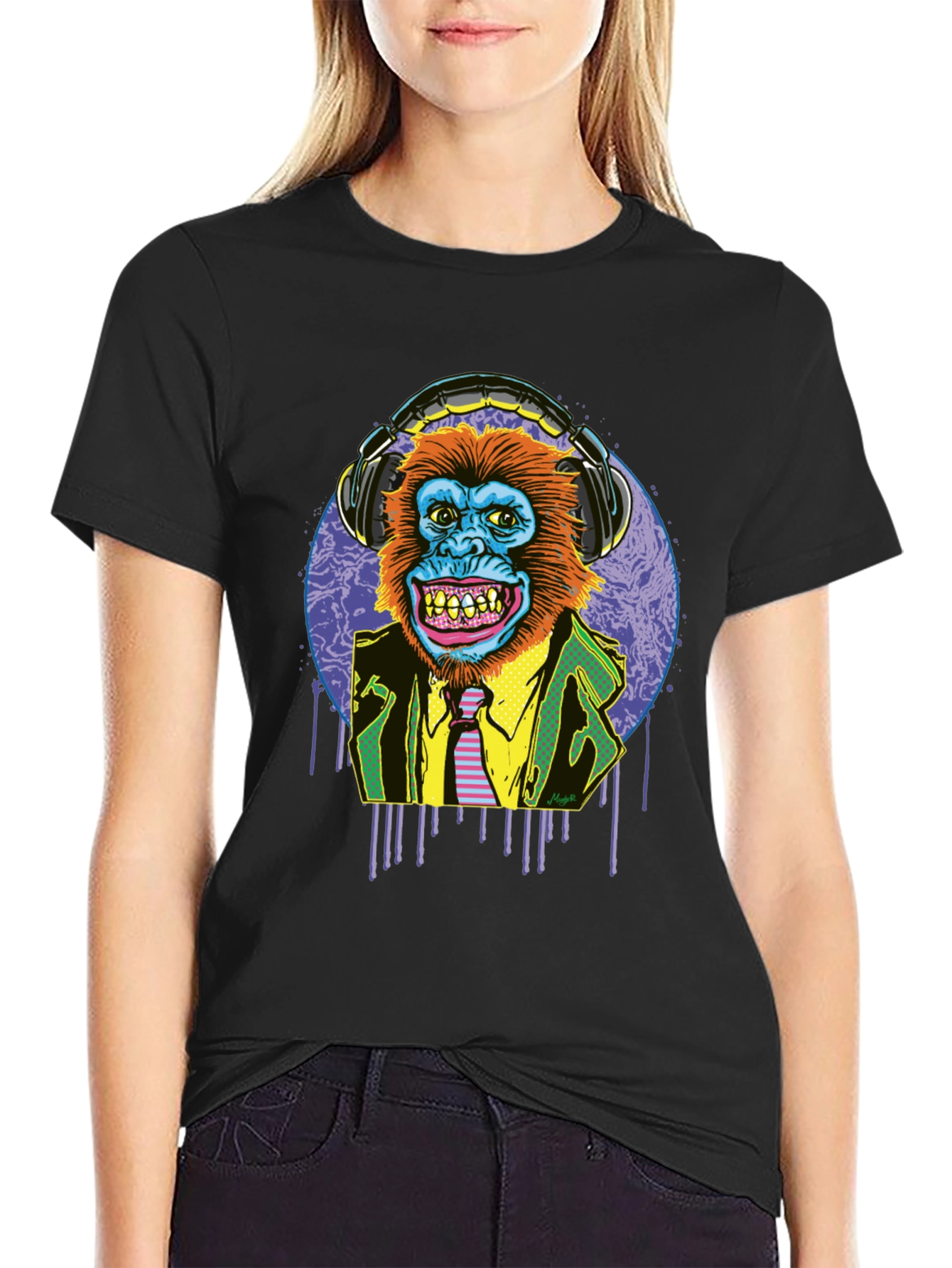Funky Monkey Graphic T-Shirt - DJ Ape Design