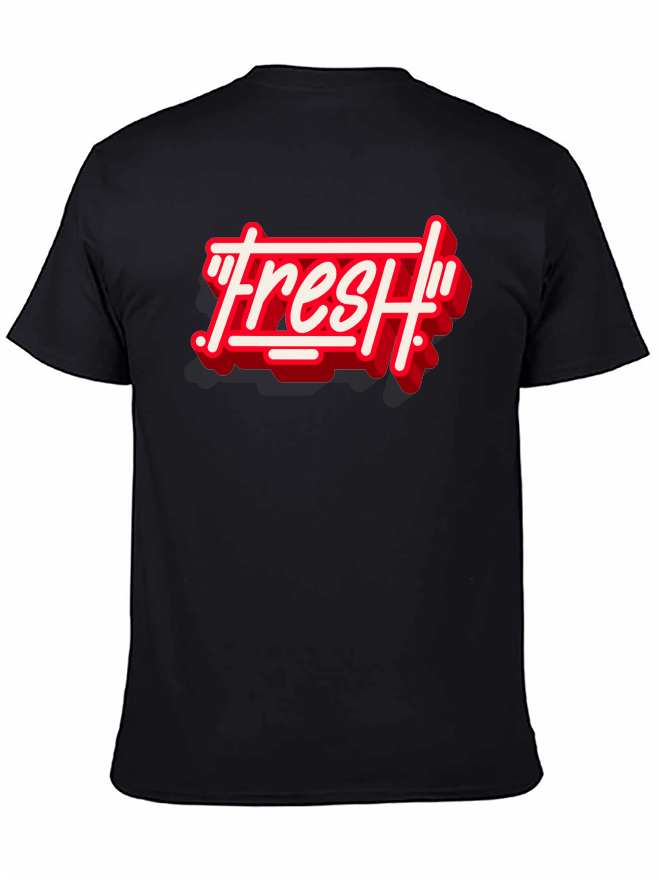 Fresh Graphic Print Crew Neck T-Shirt