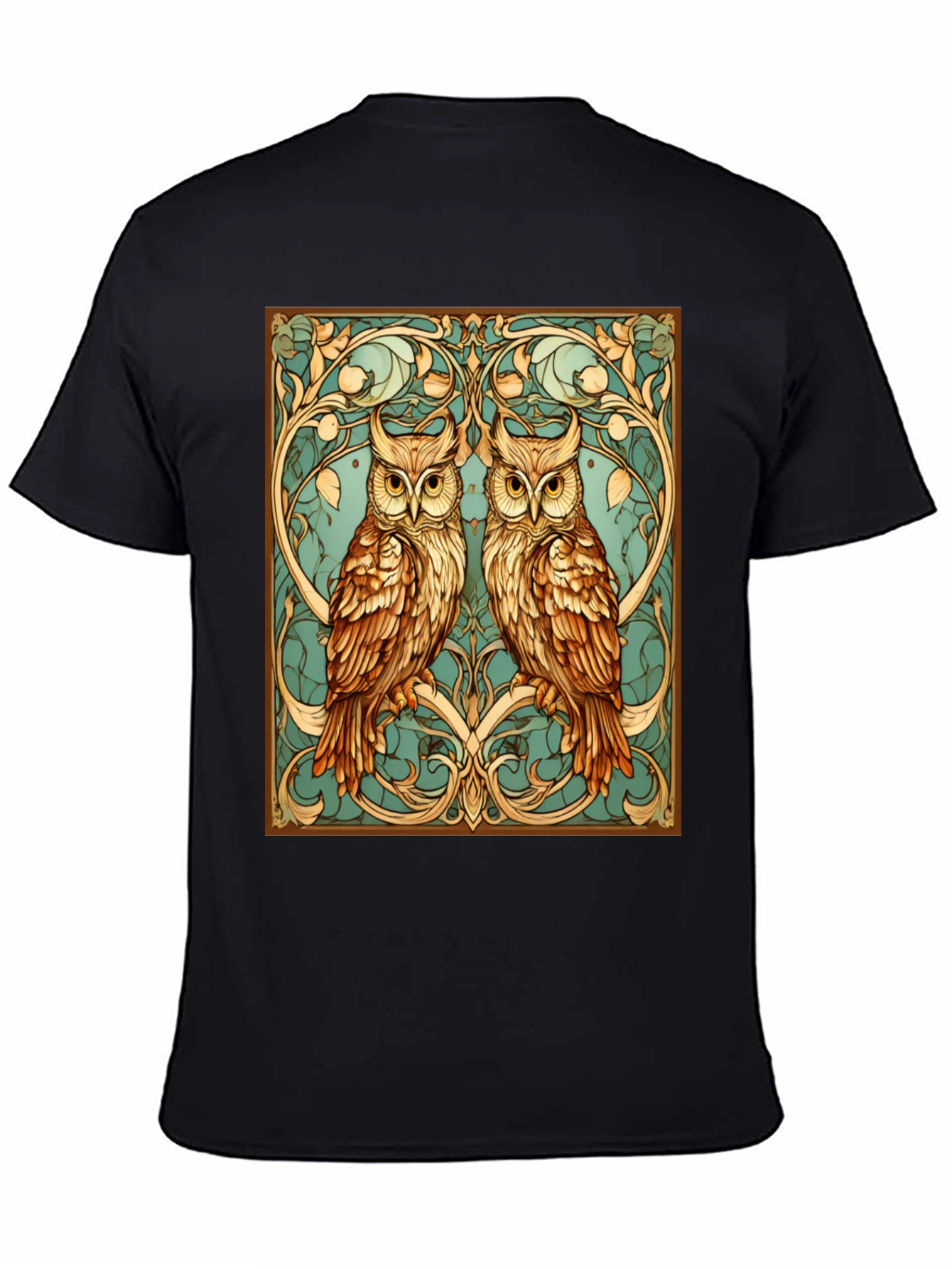 Owl Art Nouveau Graphic Tee