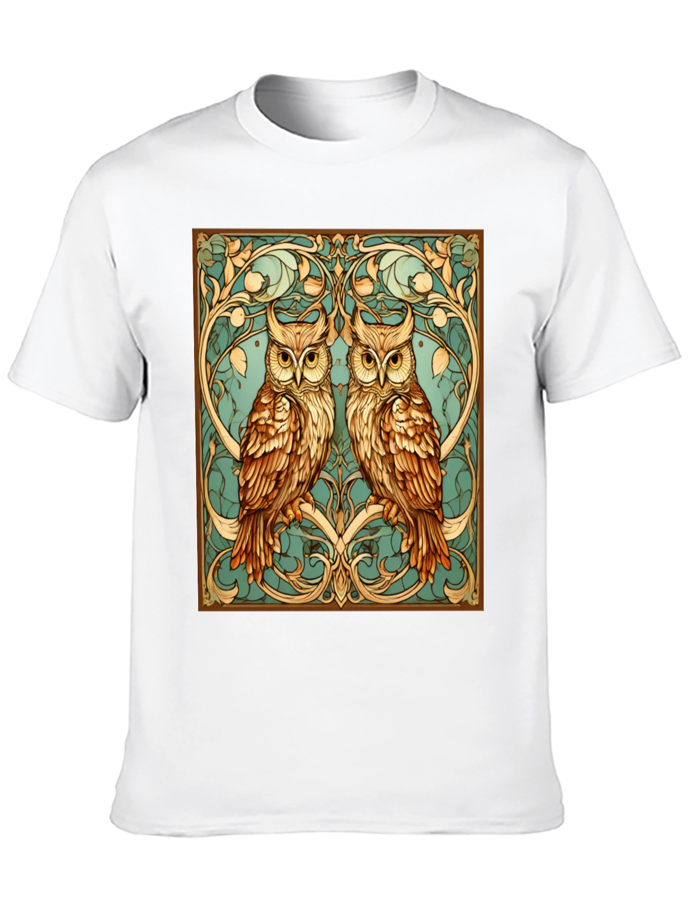 Owl Art Nouveau Graphic Tee