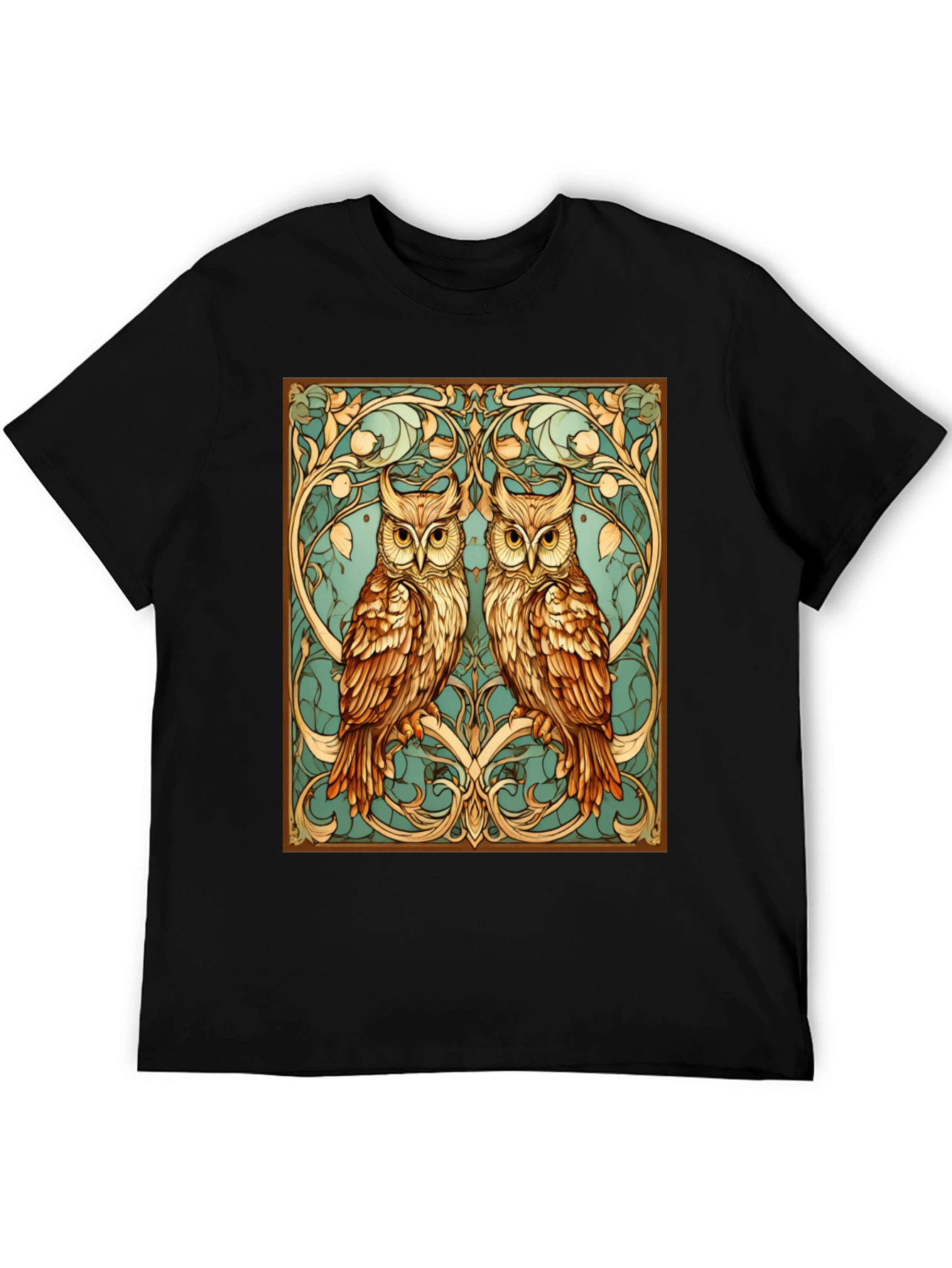 Owl Art Nouveau Graphic Tee
