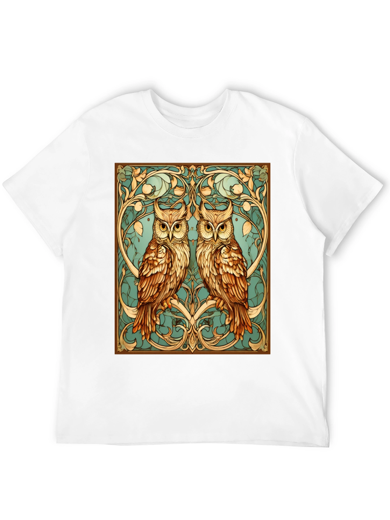 Owl Art Nouveau Graphic Tee