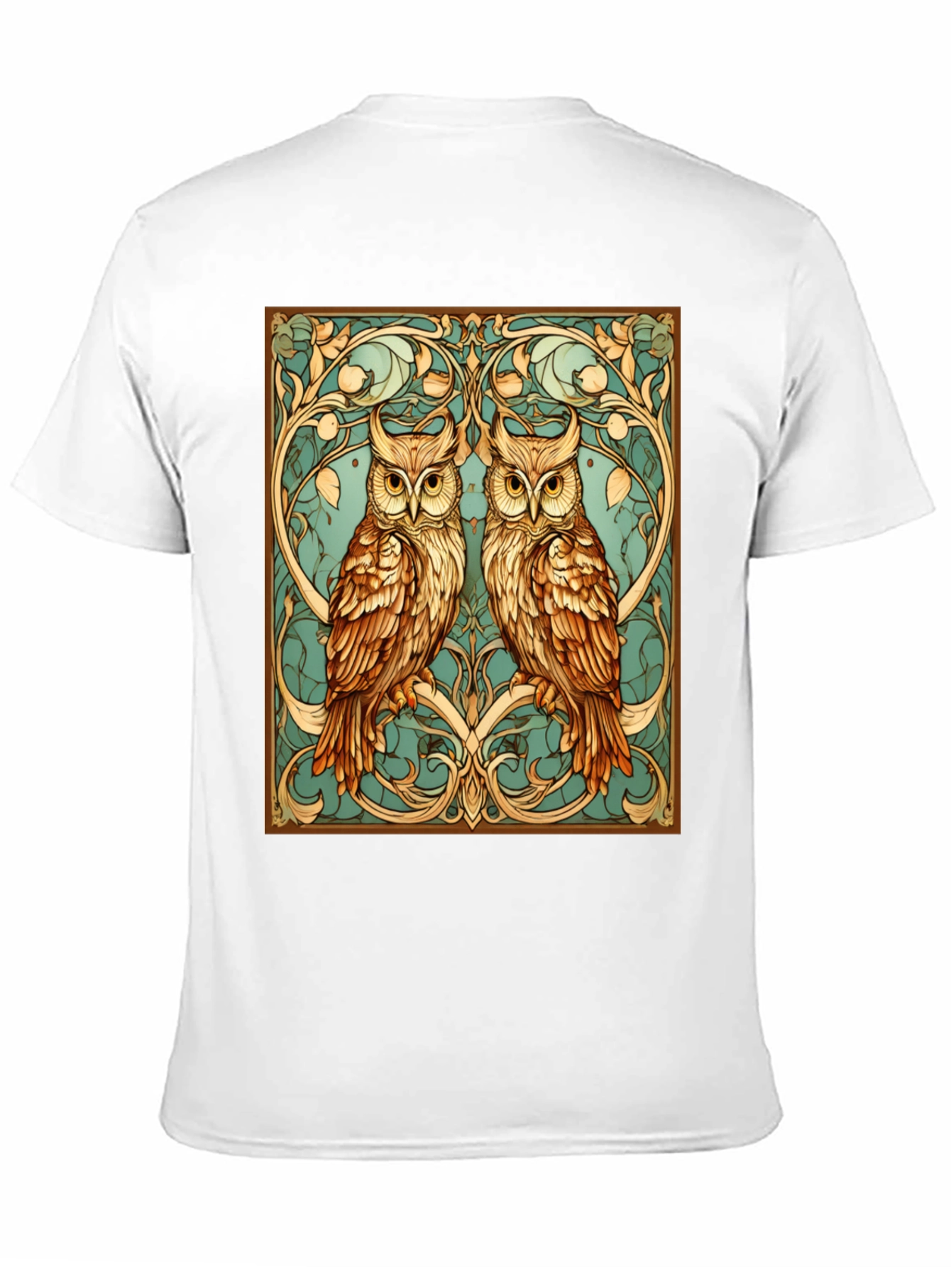 Owl Art Nouveau Graphic Tee