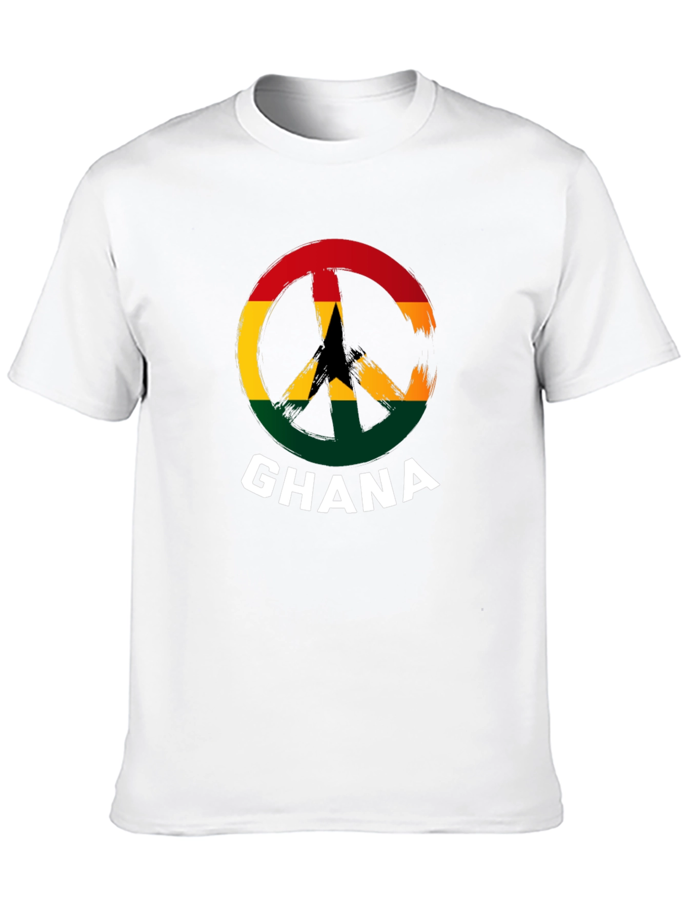 Ghana Peace Sign T-Shirt - Black