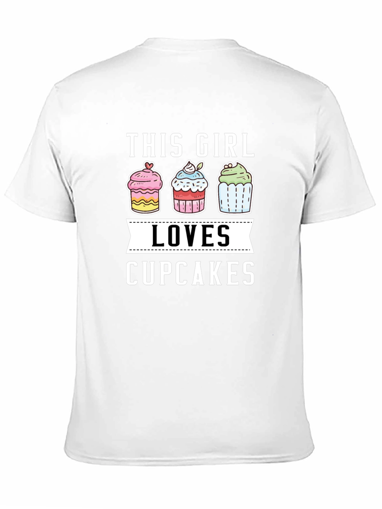 This Girl Loves Cupcakes Graphic T-Shirt