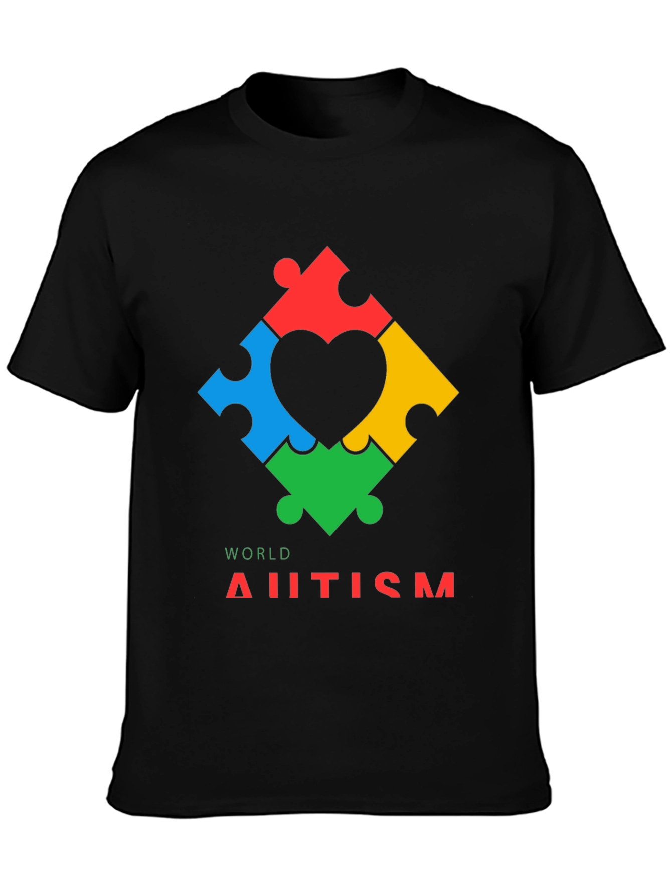 World Autism Awareness Puzzle Heart T-Shirt