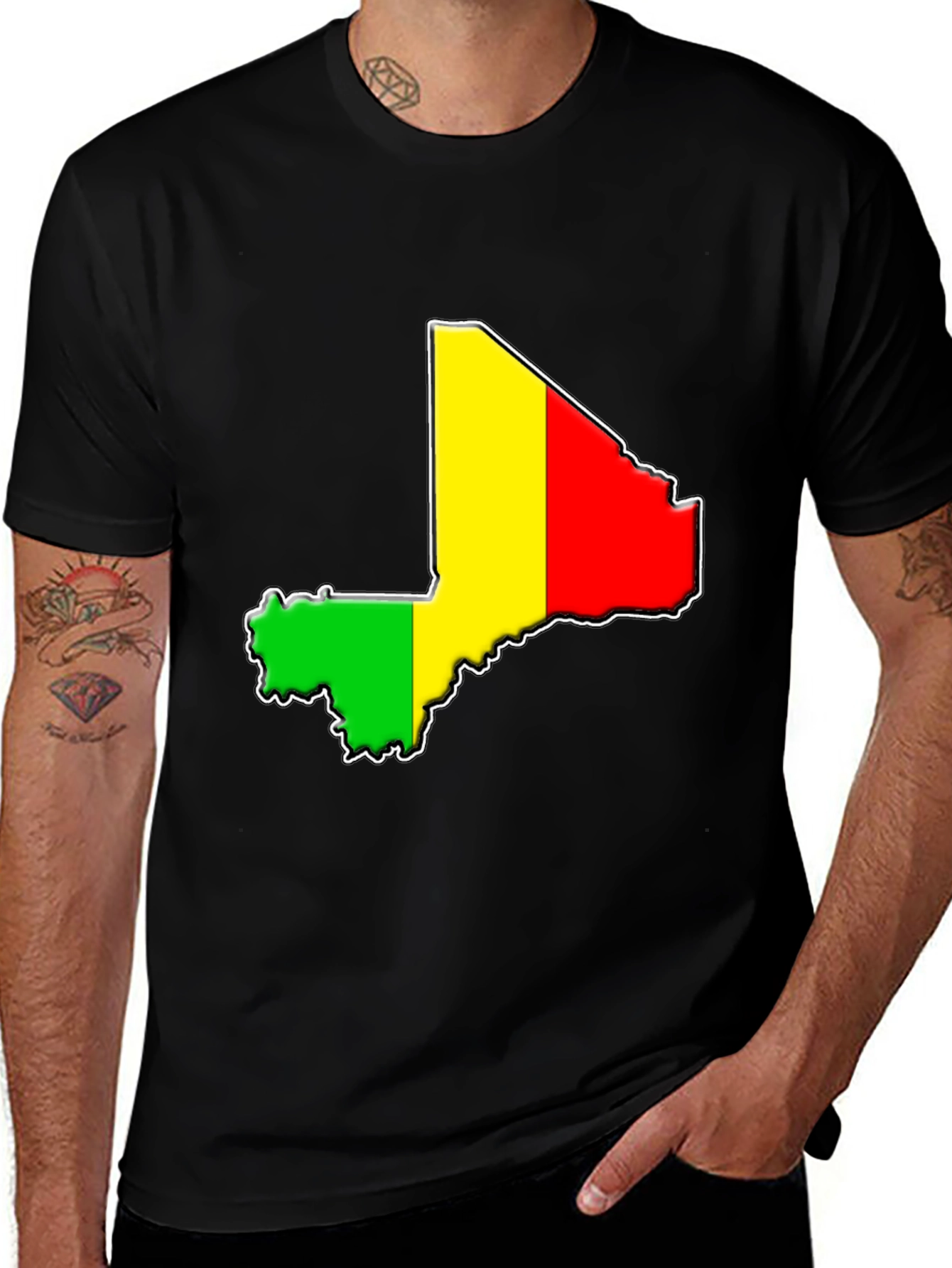 Mali Map Flag T-Shirt