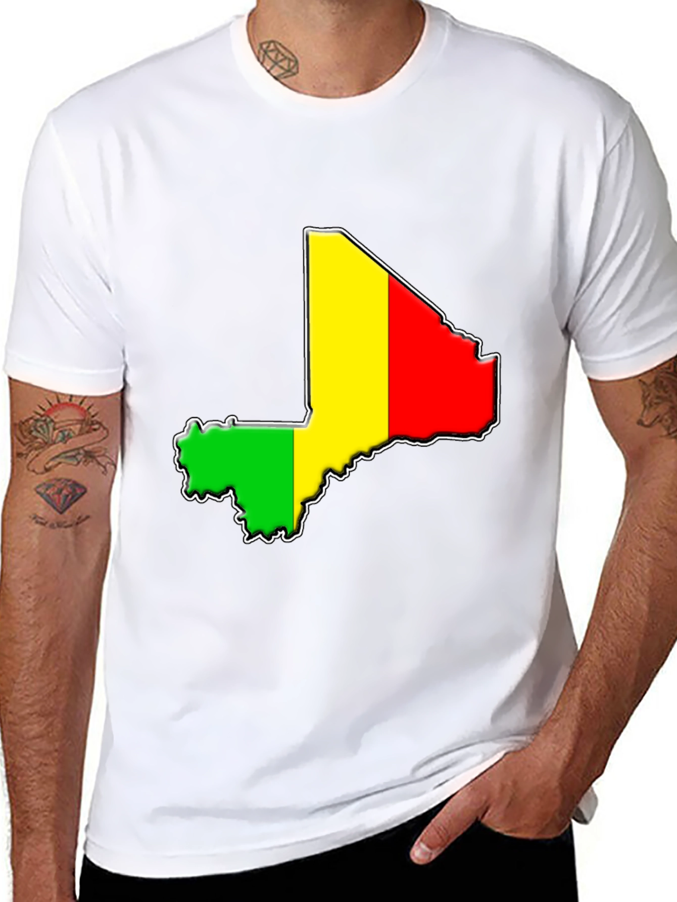 Mali Map Flag T-Shirt