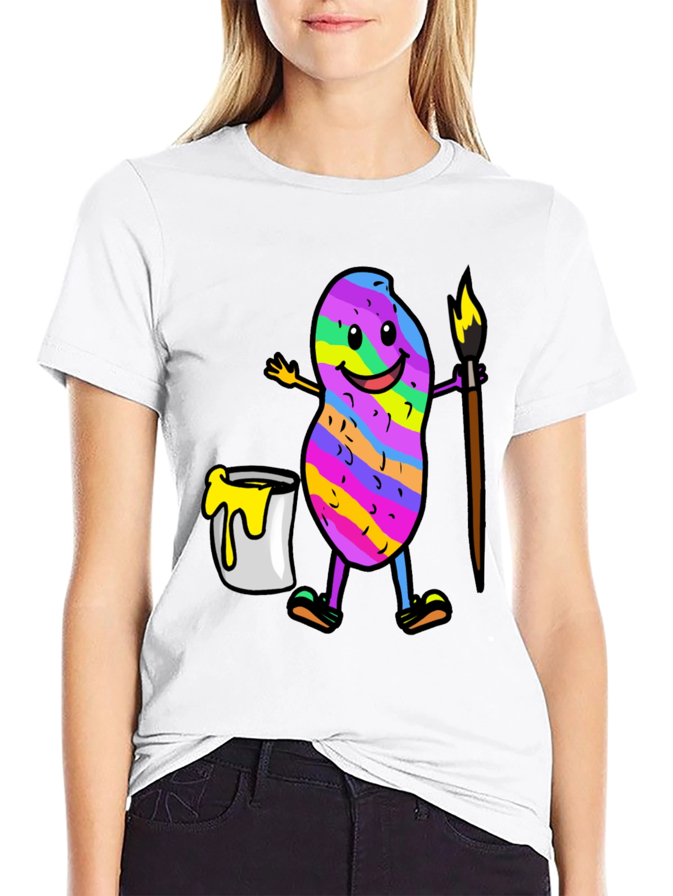 Colorful Peanut Artist T-Shirt