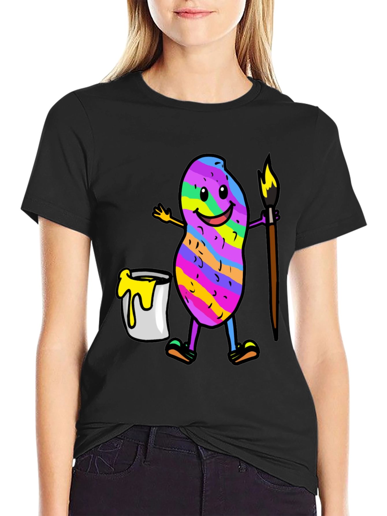 Colorful Peanut Artist T-Shirt