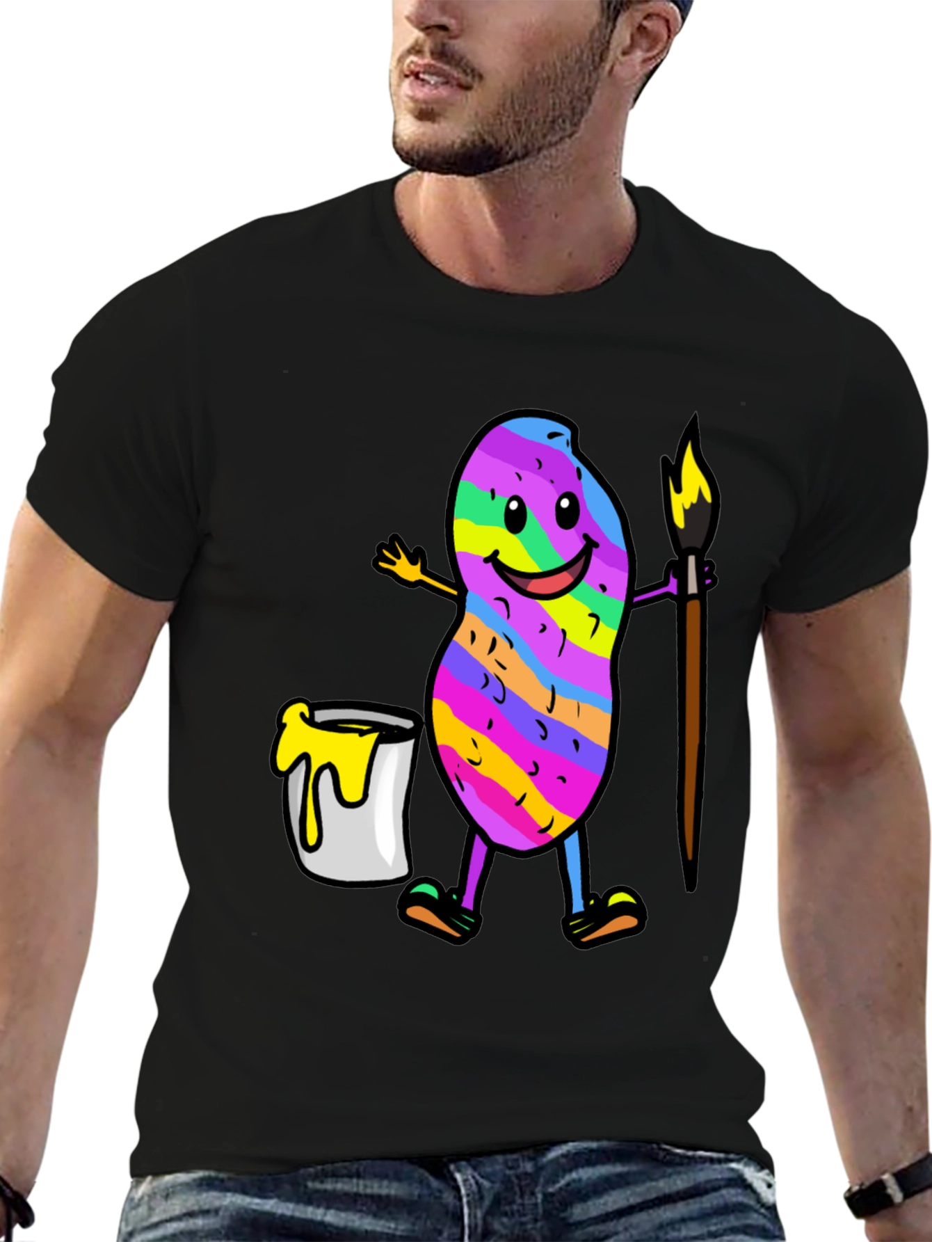 Colorful Peanut Artist T-Shirt