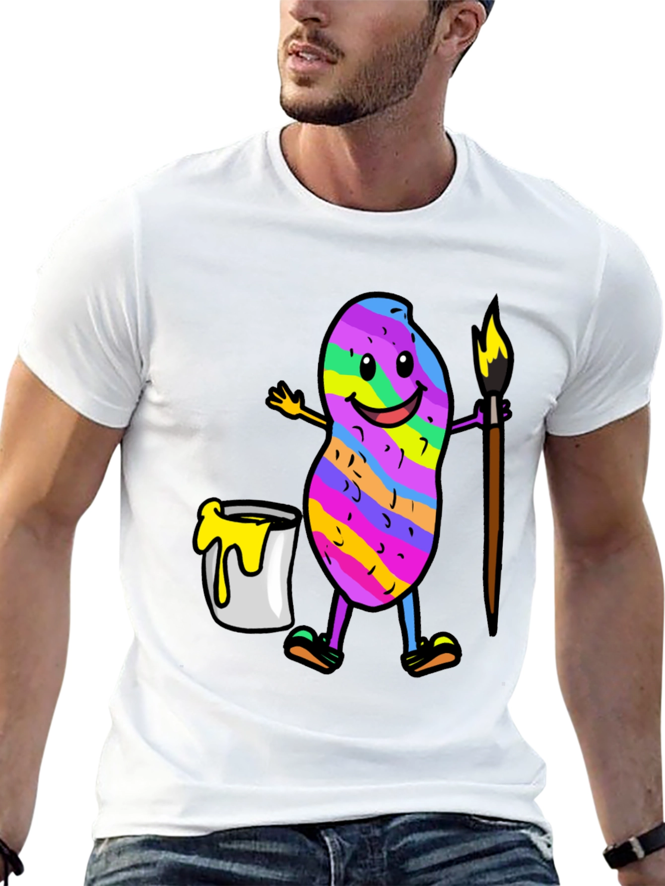 Colorful Peanut Artist T-Shirt