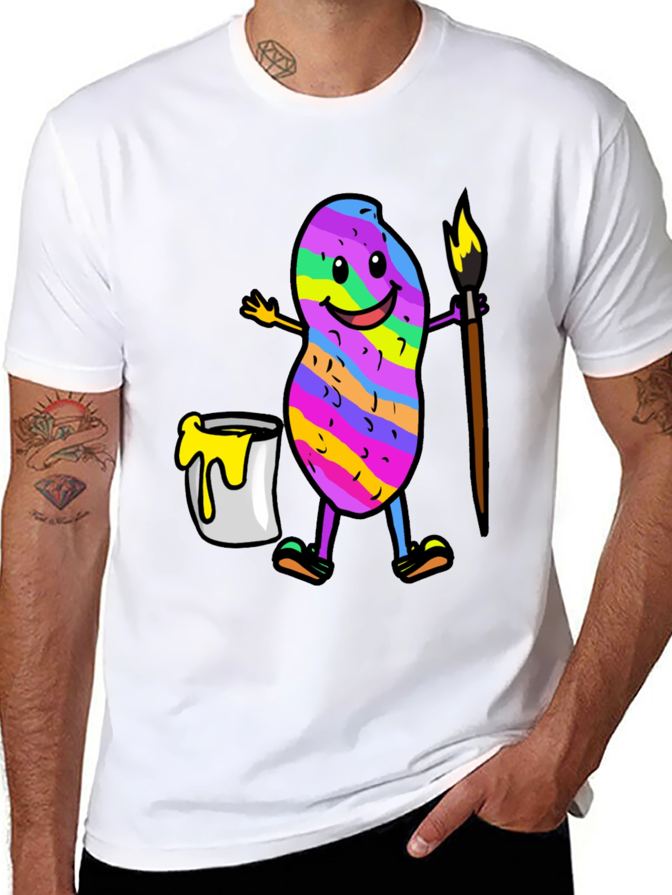 Colorful Peanut Artist T-Shirt