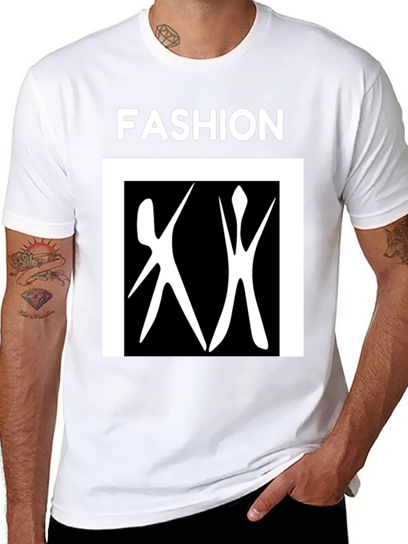 Fashion Graphic Tee - Black