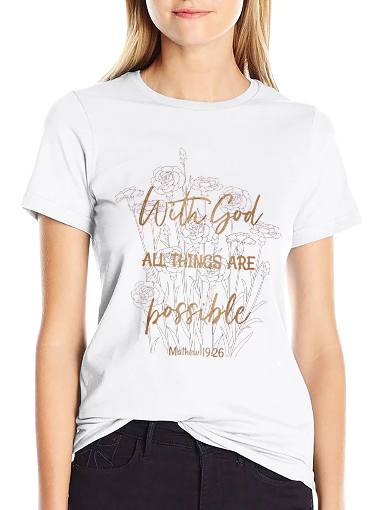 With God All Things Are Possible Graphic Tee