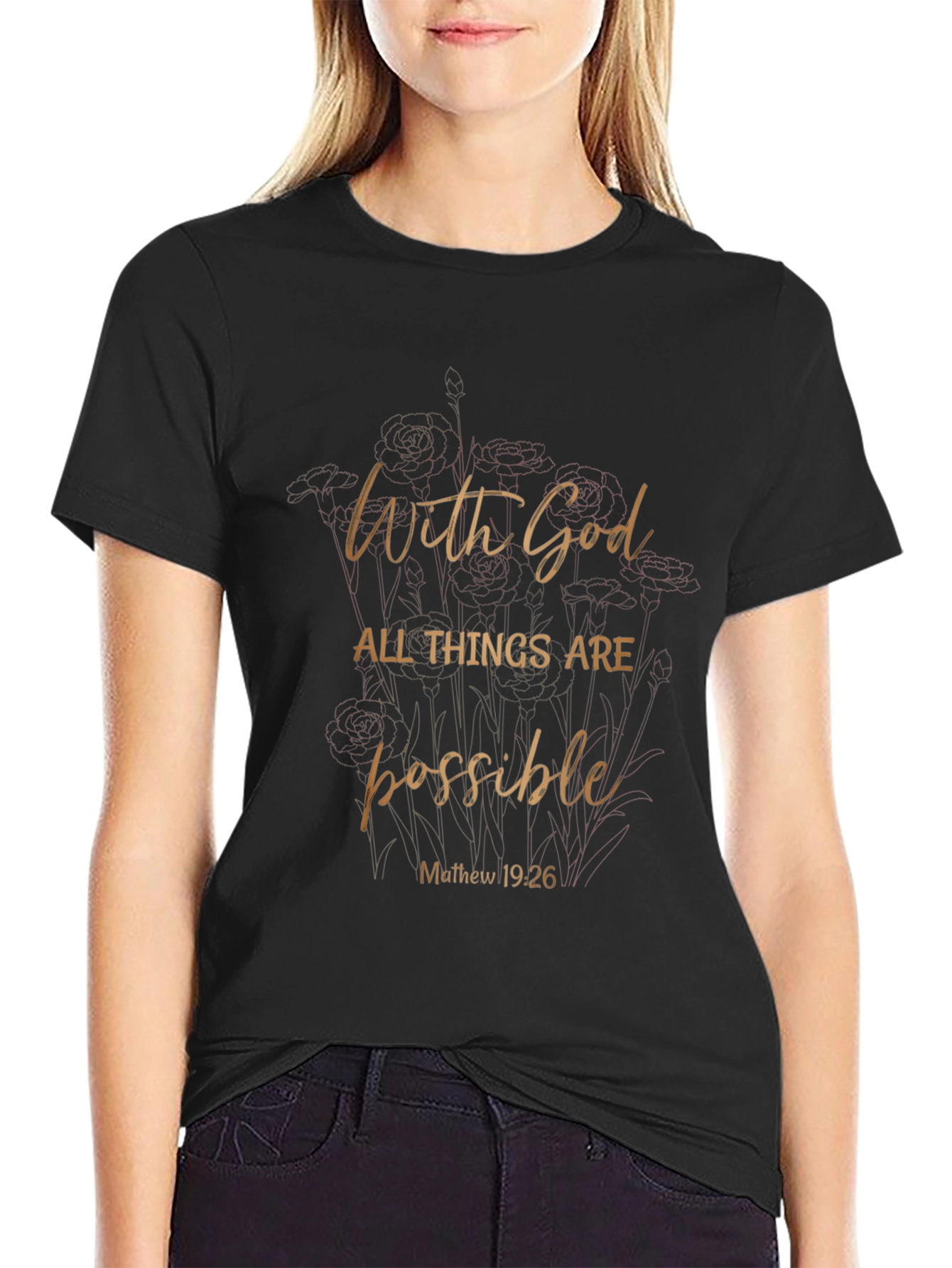 With God All Things Are Possible Graphic Tee