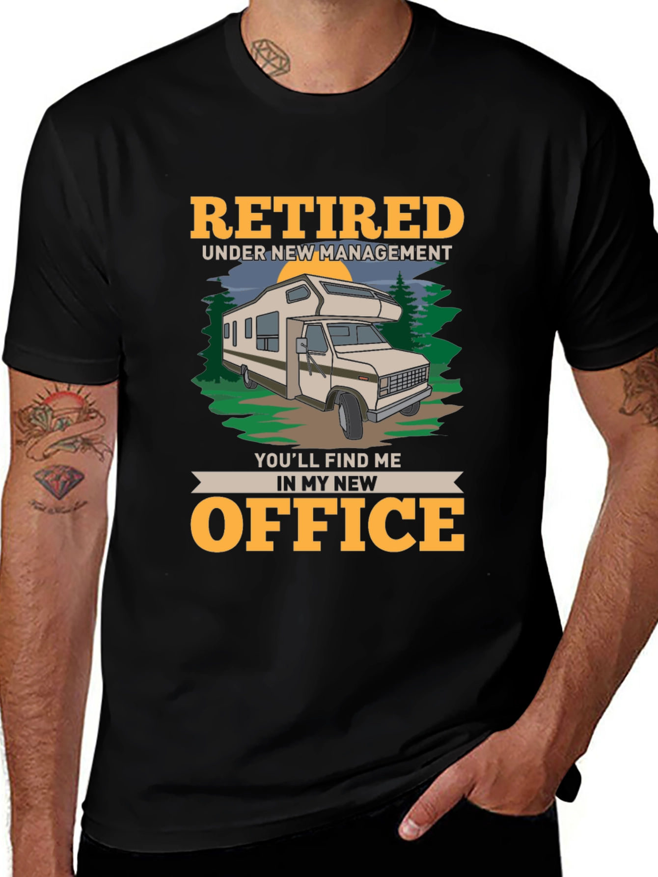 Retired RV Life T-Shirt - New Office